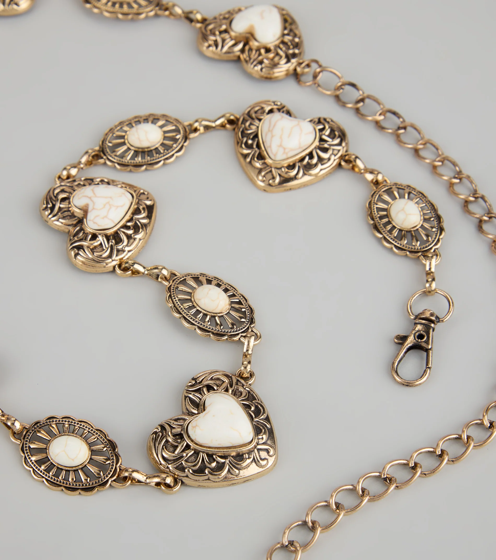 Sweetheart Charm Chain Belt