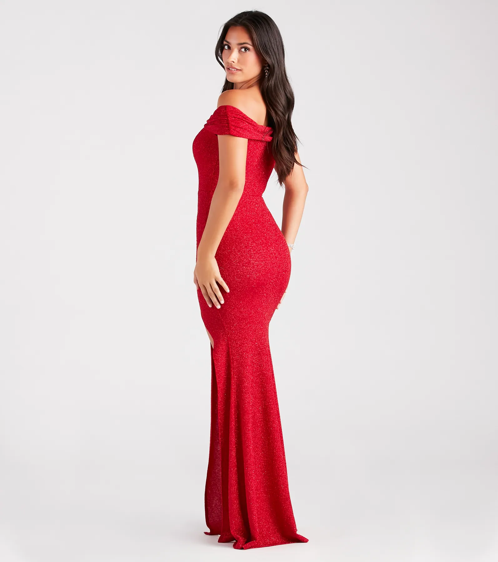 Meryl Formal Glitter Column Dress