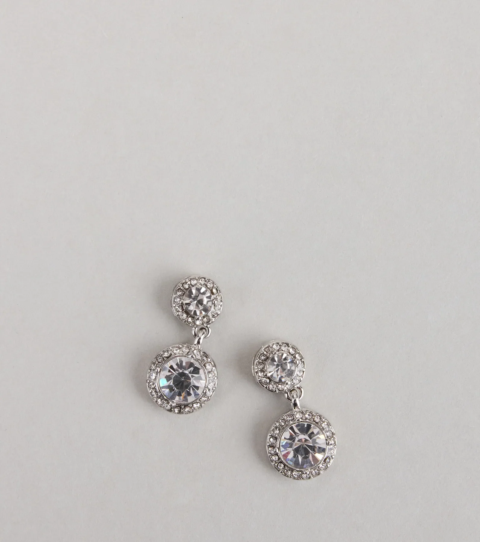 Sparkly Language Rhinestone Earrings