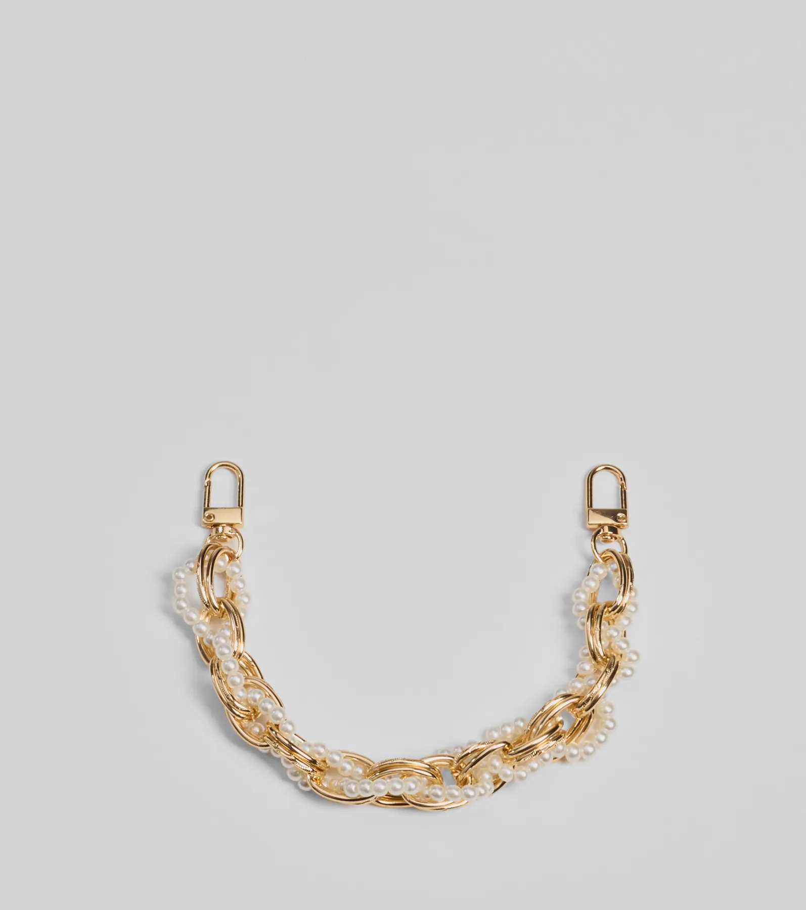 Gleaming Sophistication Faux Pearl Bag Charm