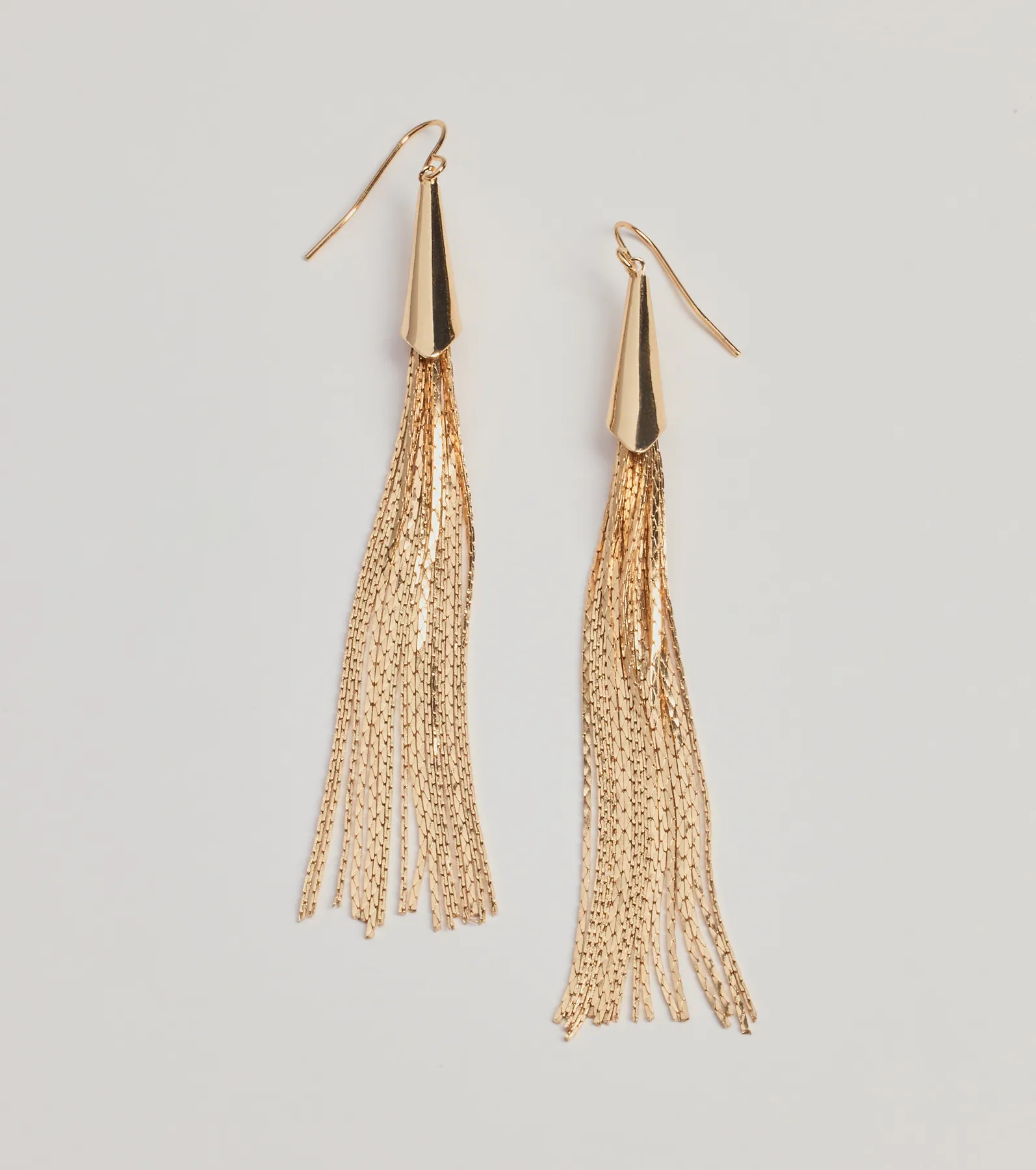 Charming Beauty Metal Tassel Earrings