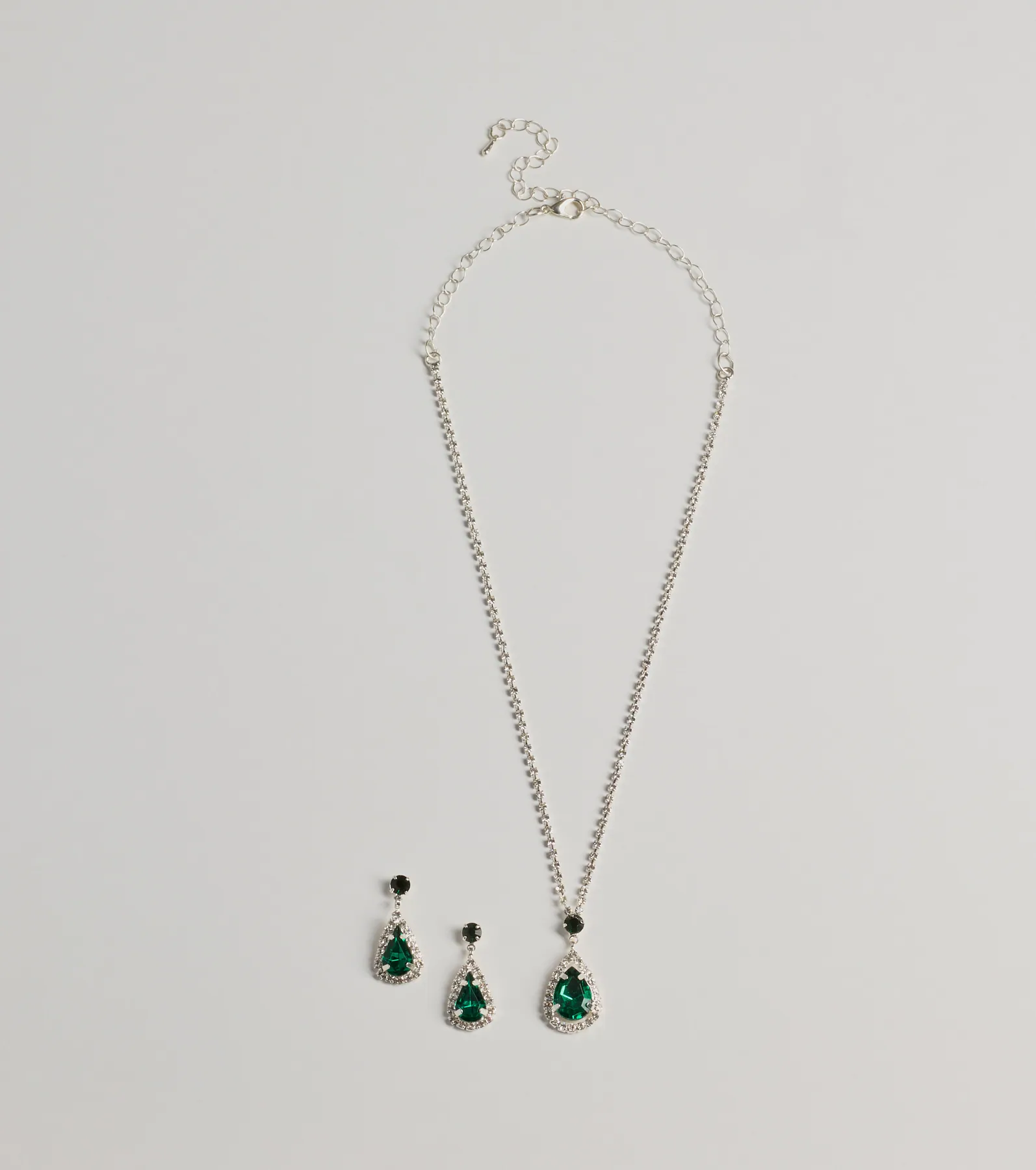Dreamy Luxe Rhinestone Necklace Set