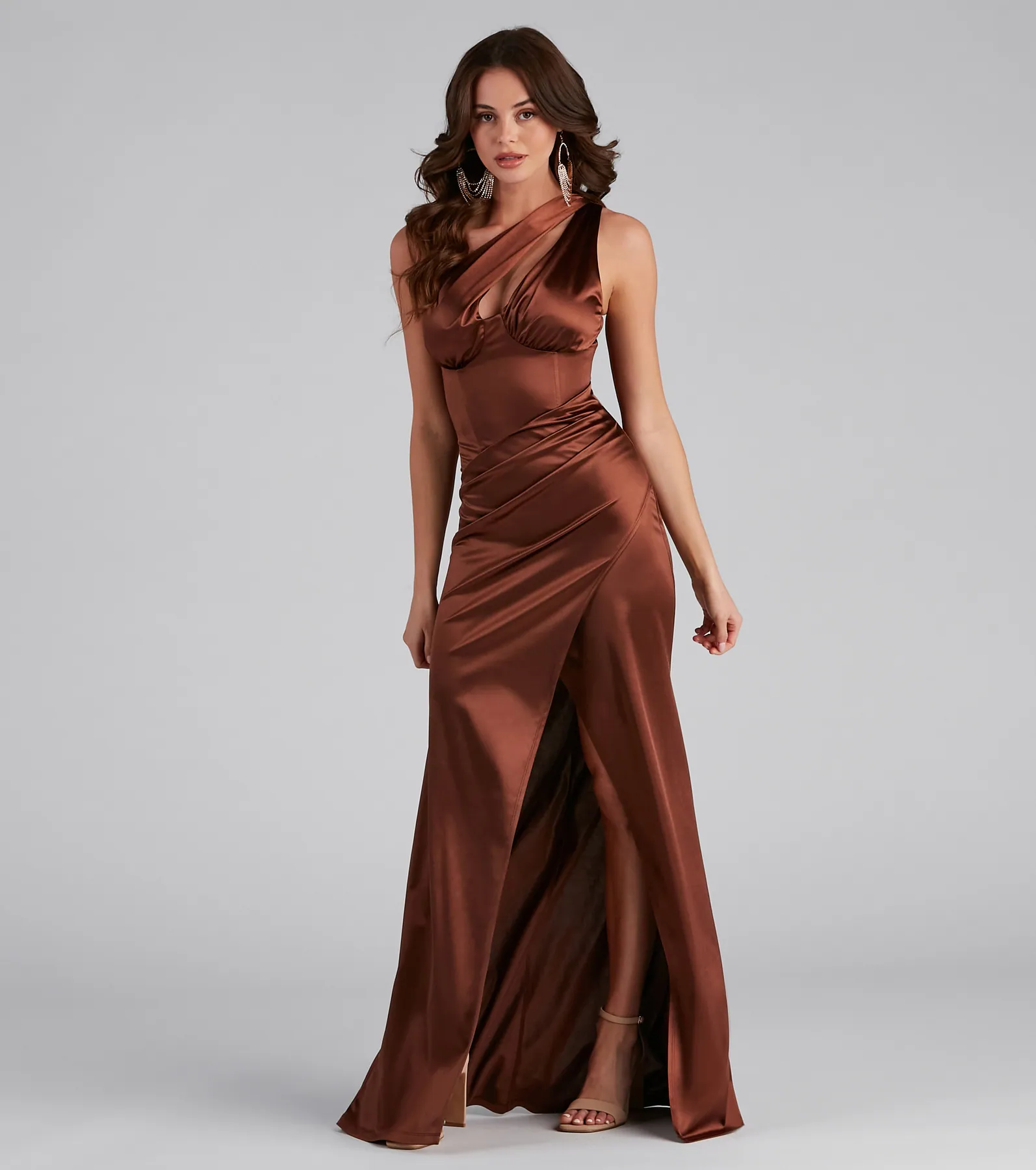 Brenda One-Shoulder Formal Dress