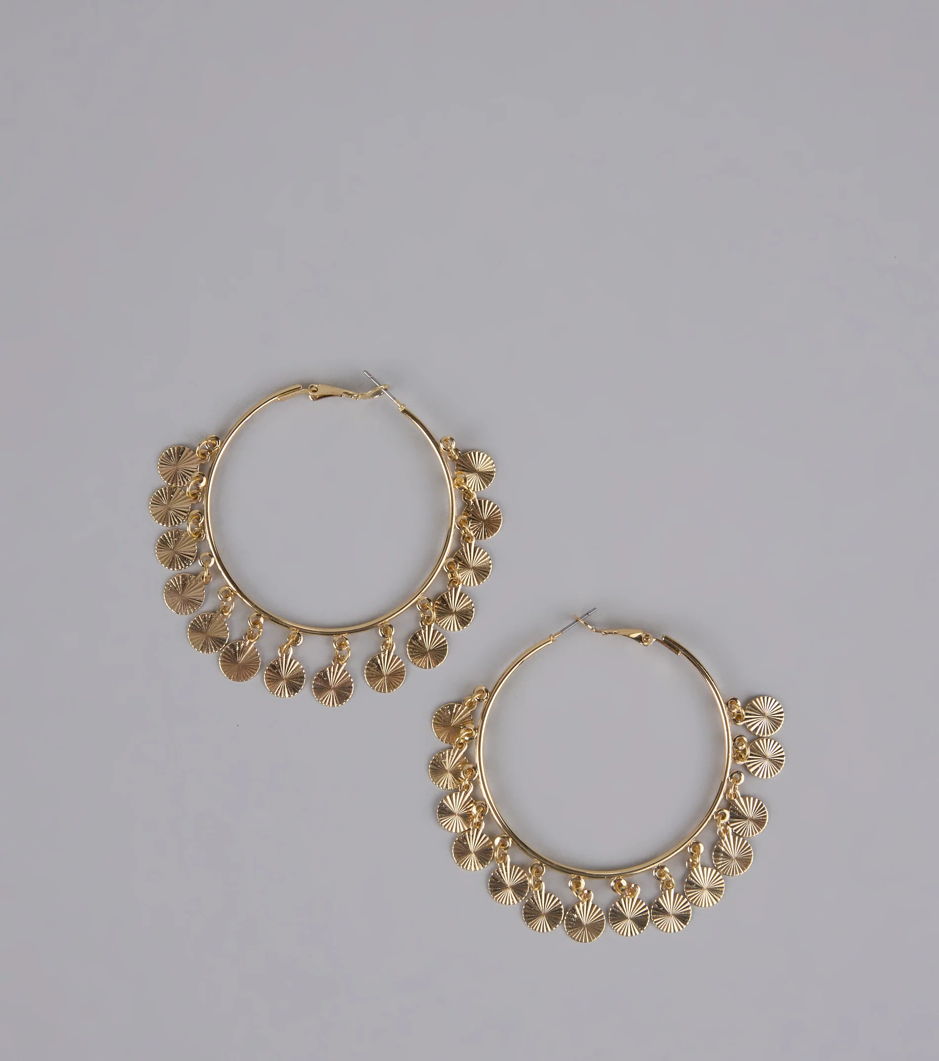 Turn Heads Fringe Hoop Earrings