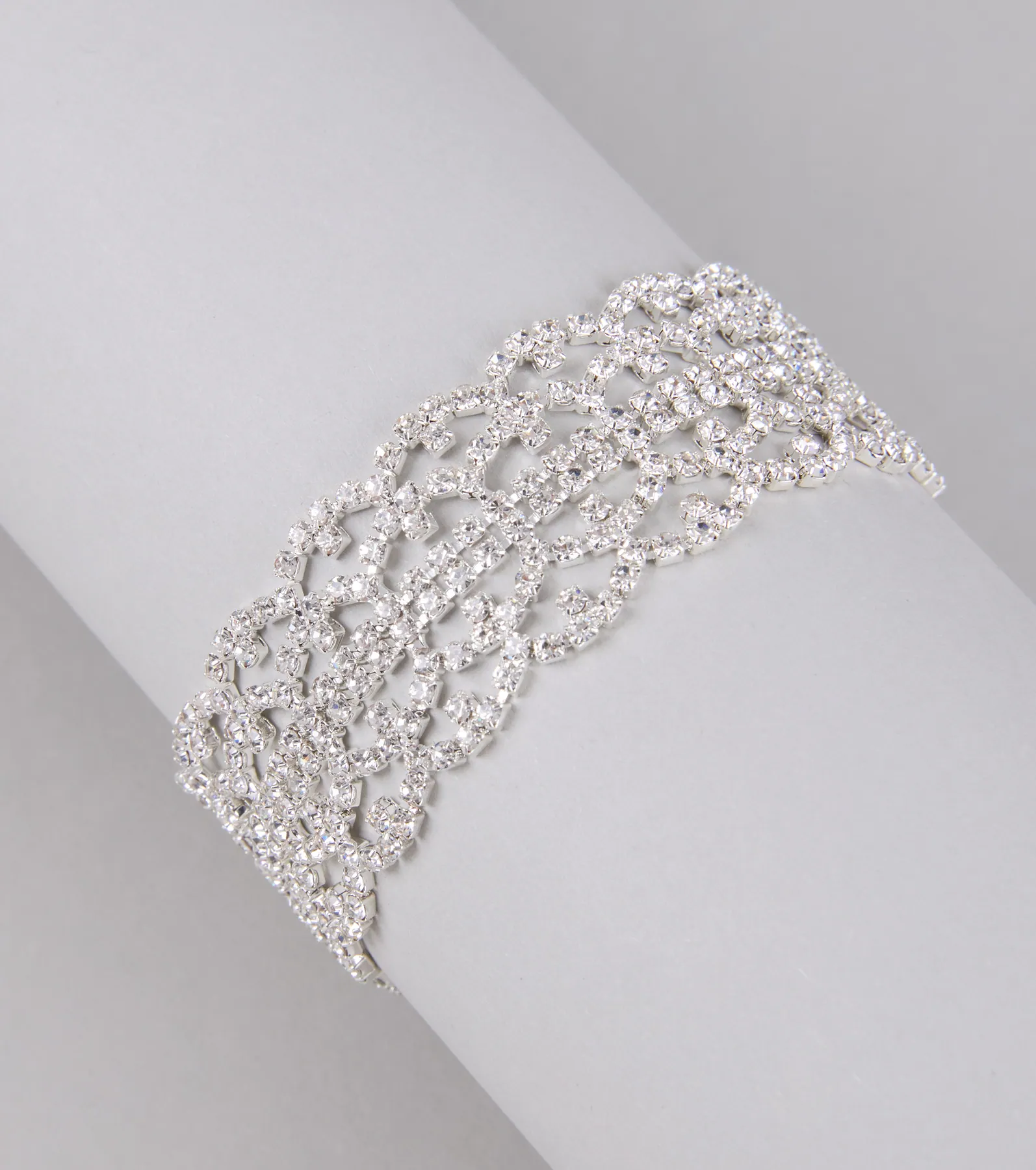 Luxe And Luminous Rhinestone Bracelet
