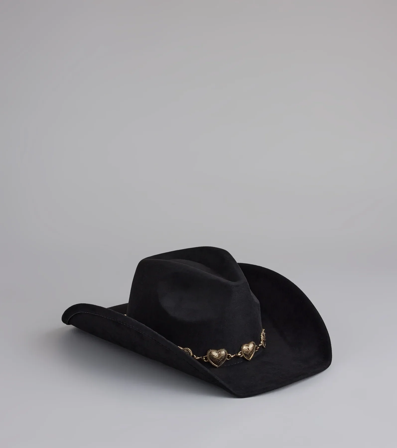 Western Babe Heart Concho Trim Cowboy Hat