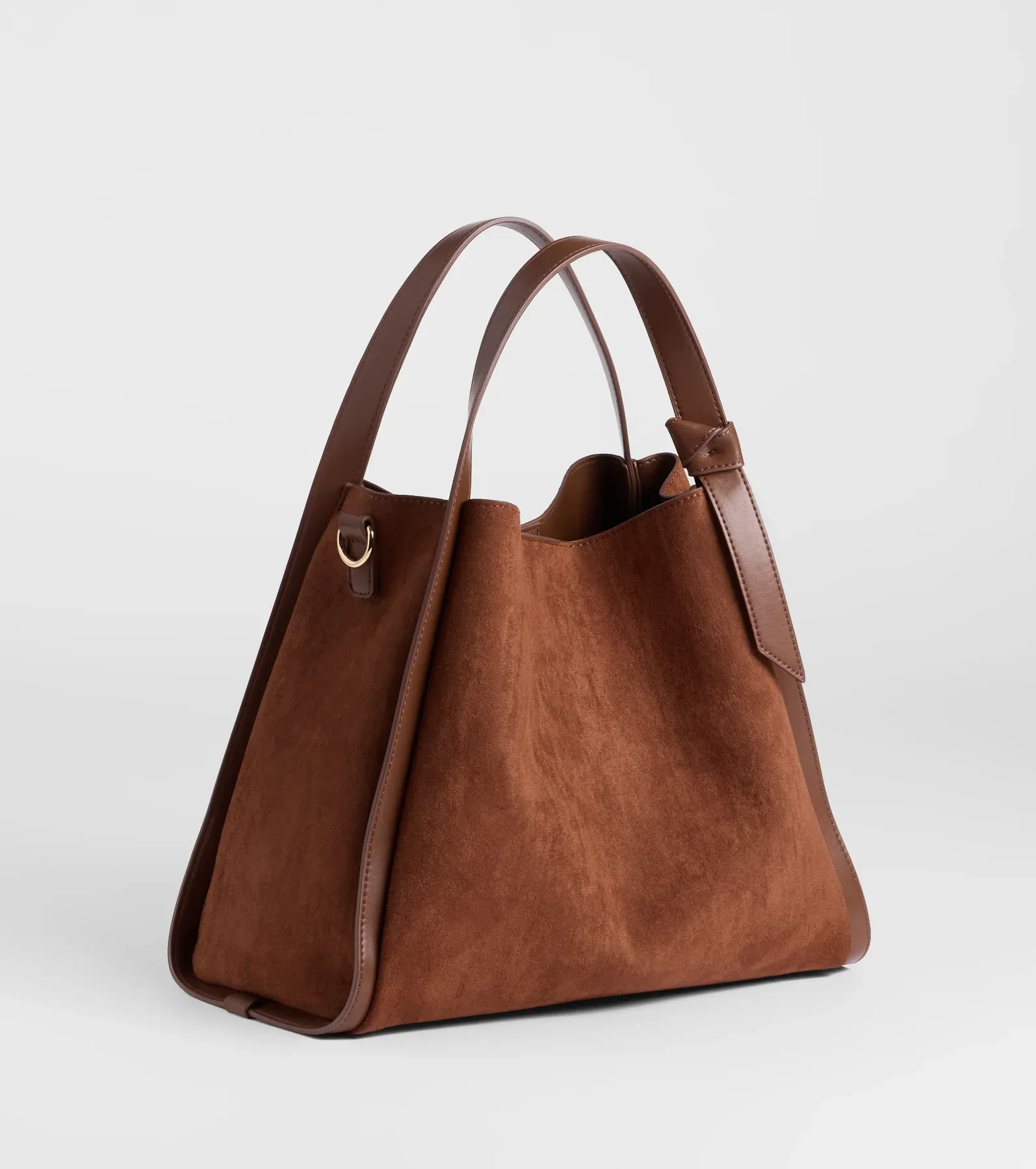 Places To Be Faux Suede Hobo Bag