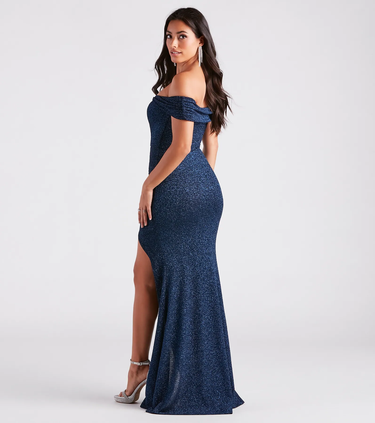 Meryl Formal Glitter Column Dress