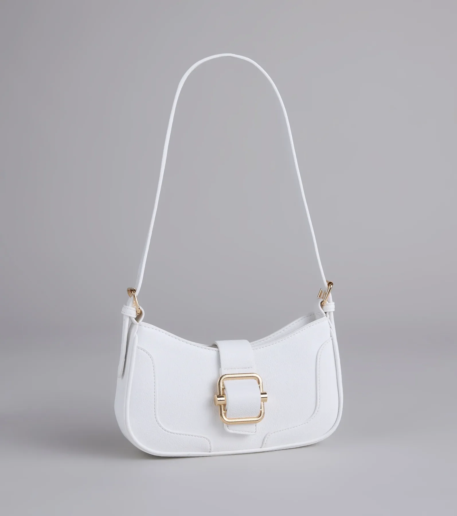 Not Your Basic Buckle Shoulder Bag