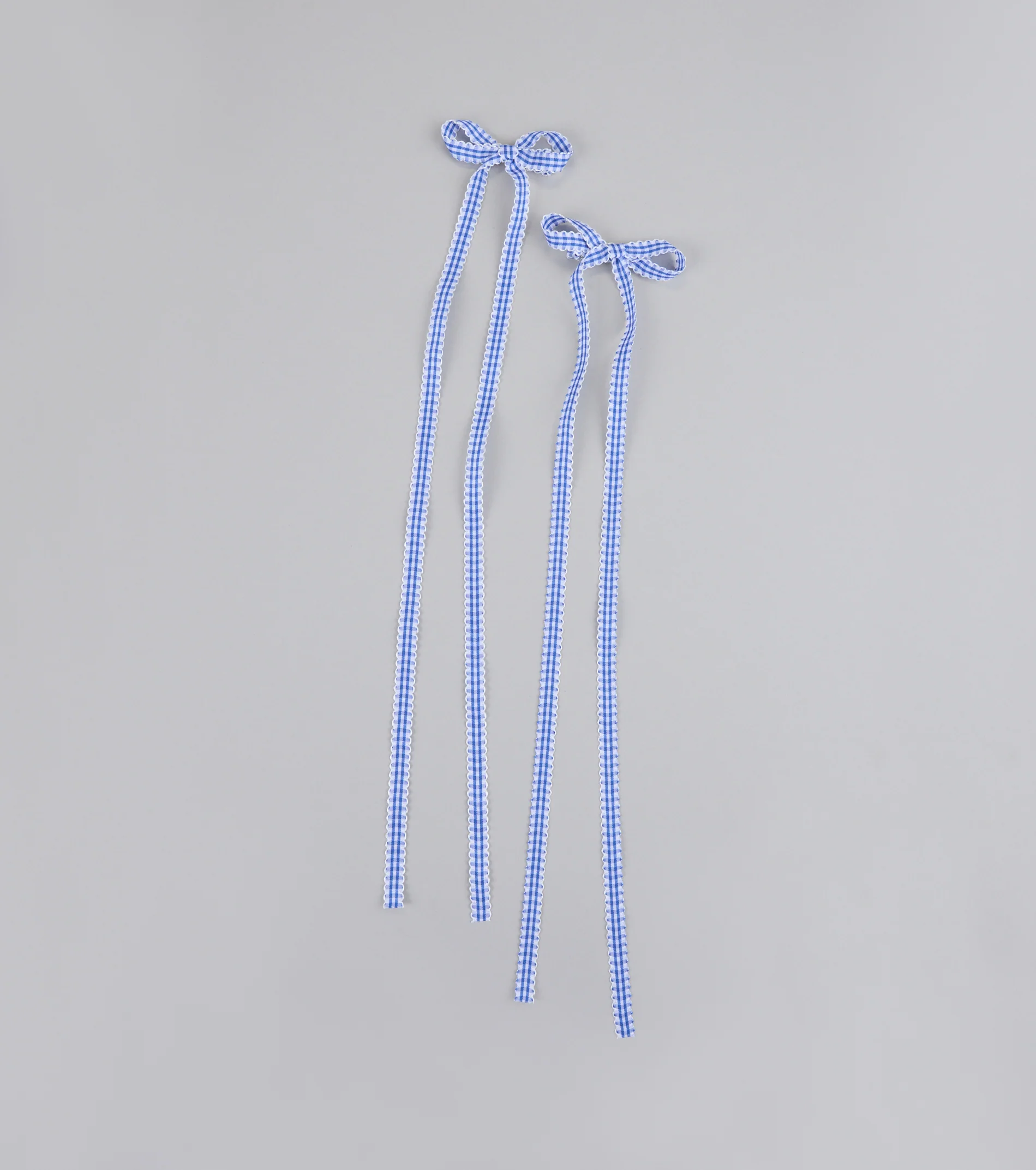 Gingham Goals Hair Bow Clip Set