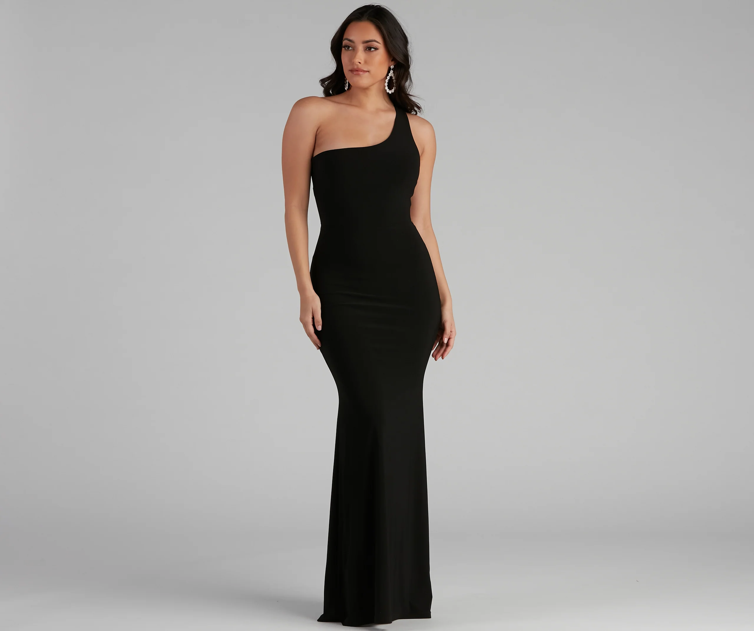 Leilani Formal One-Shoulder Open Back Dress