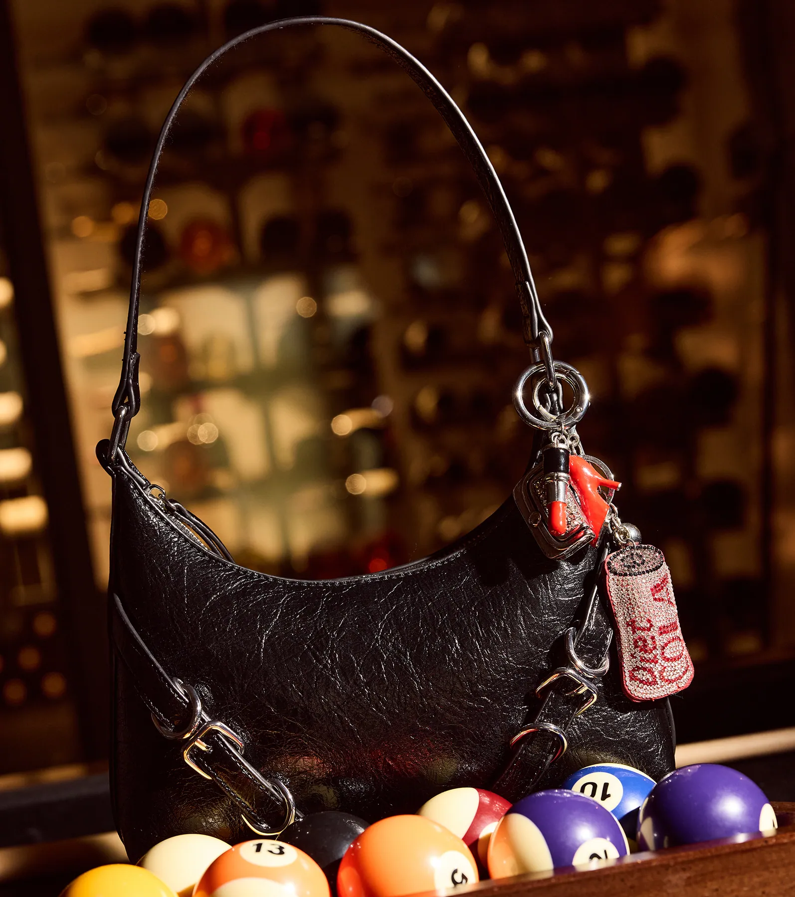 Girl On The Run Buckle Shoulder Bag