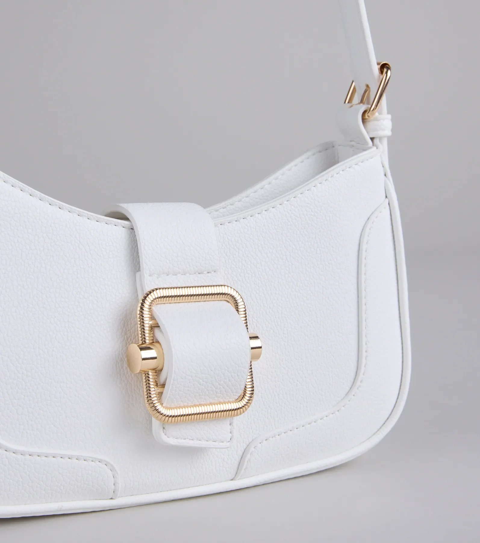 Not Your Basic Buckle Shoulder Bag
