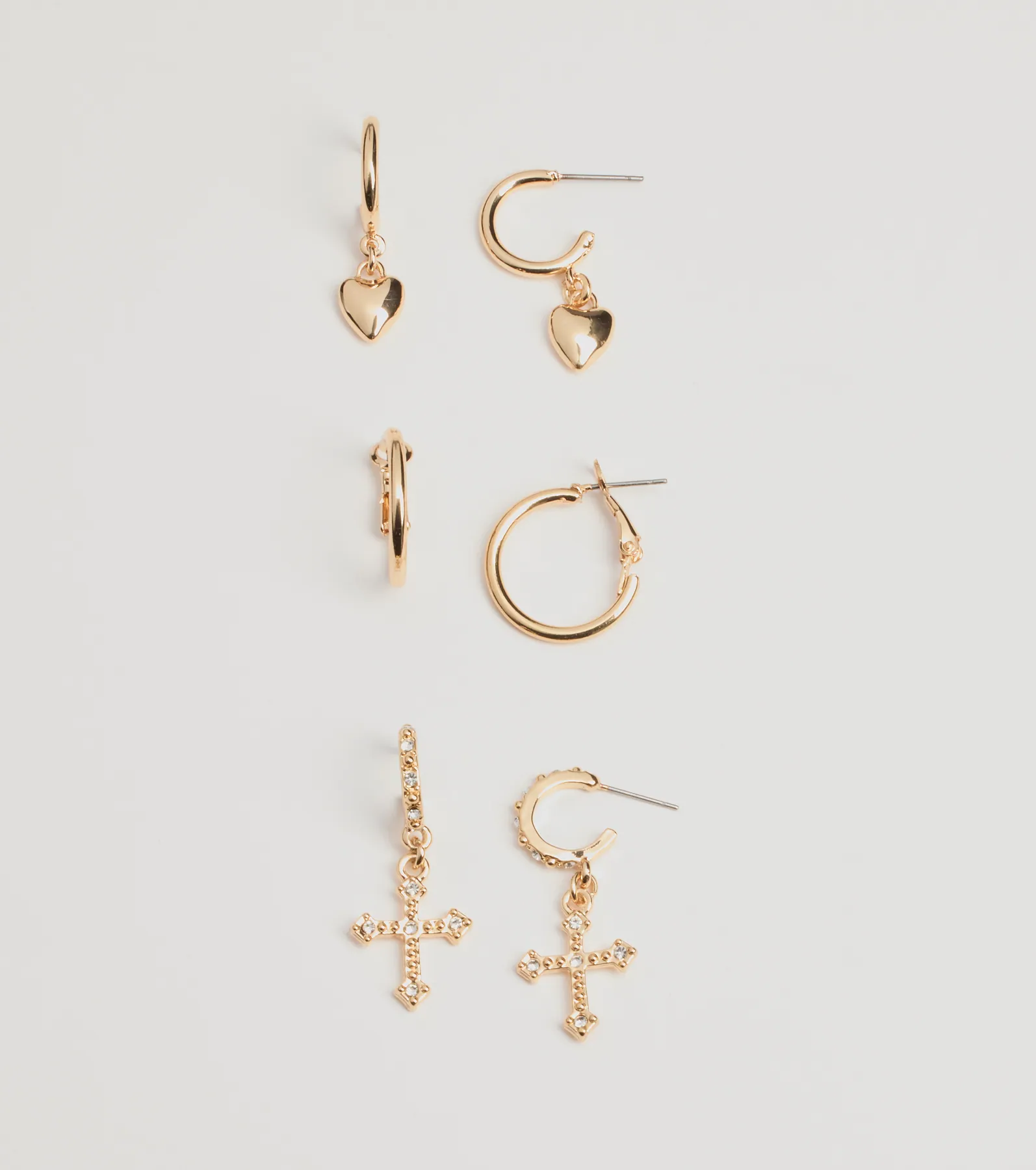 Chic And Trendy Huggie Hoop Earrings Set