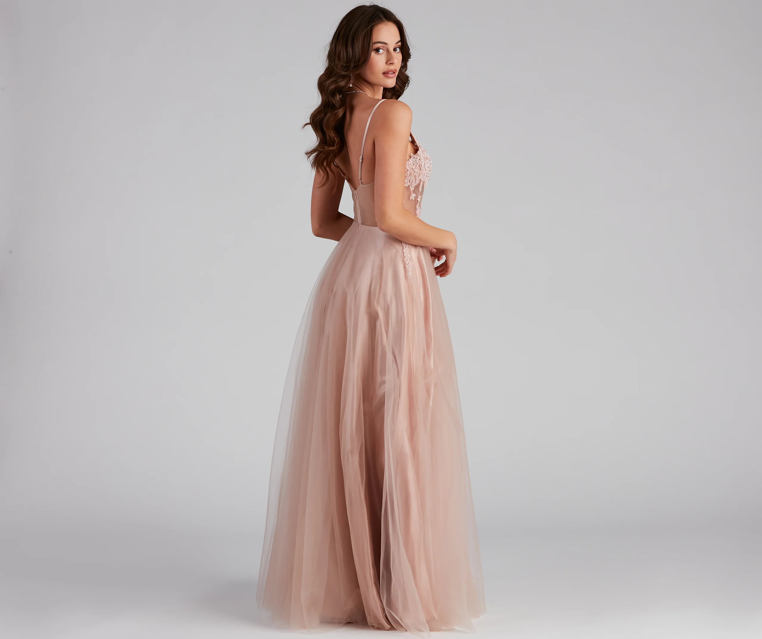 Marcie Formal Corset Embroidered Dress