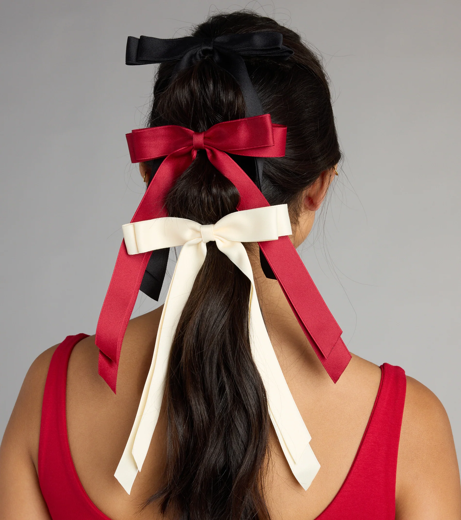 Ribbon Revival Hair Bow Three Pack Set