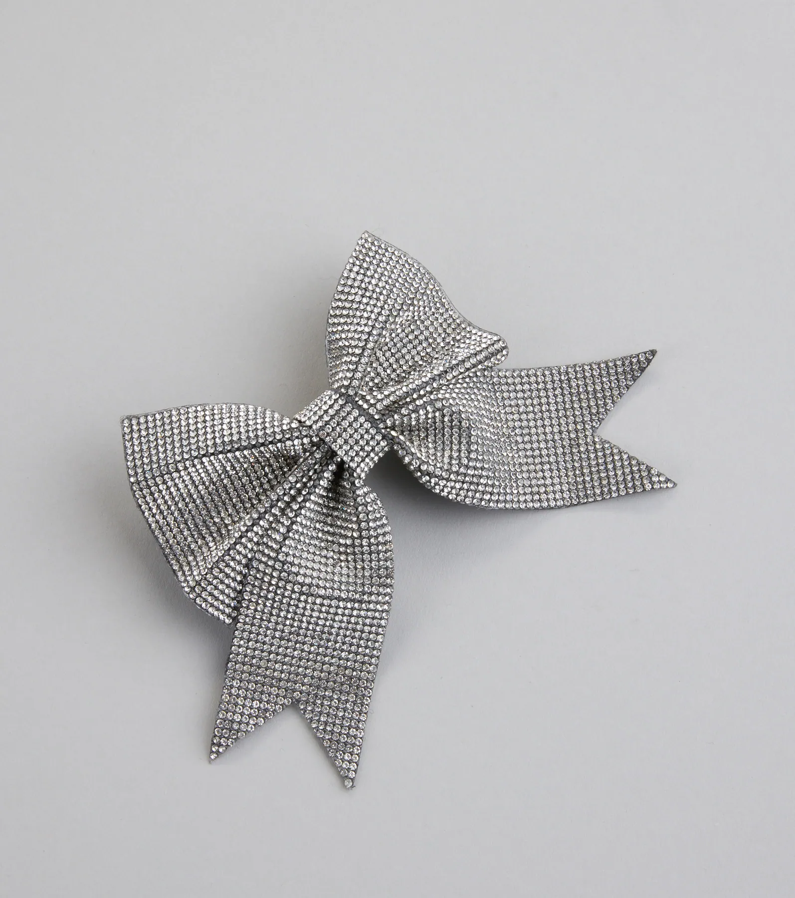 Dearly Glam Rhinestone Bow Hair Clip