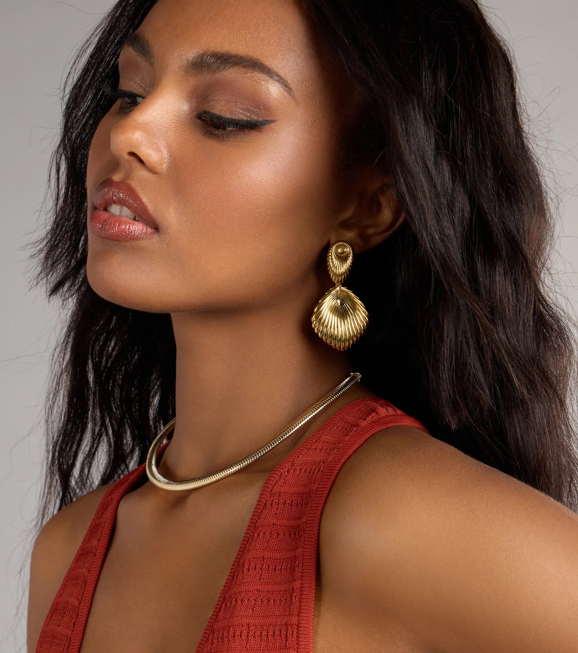 Sunlit Shine Textured Drop Earrings