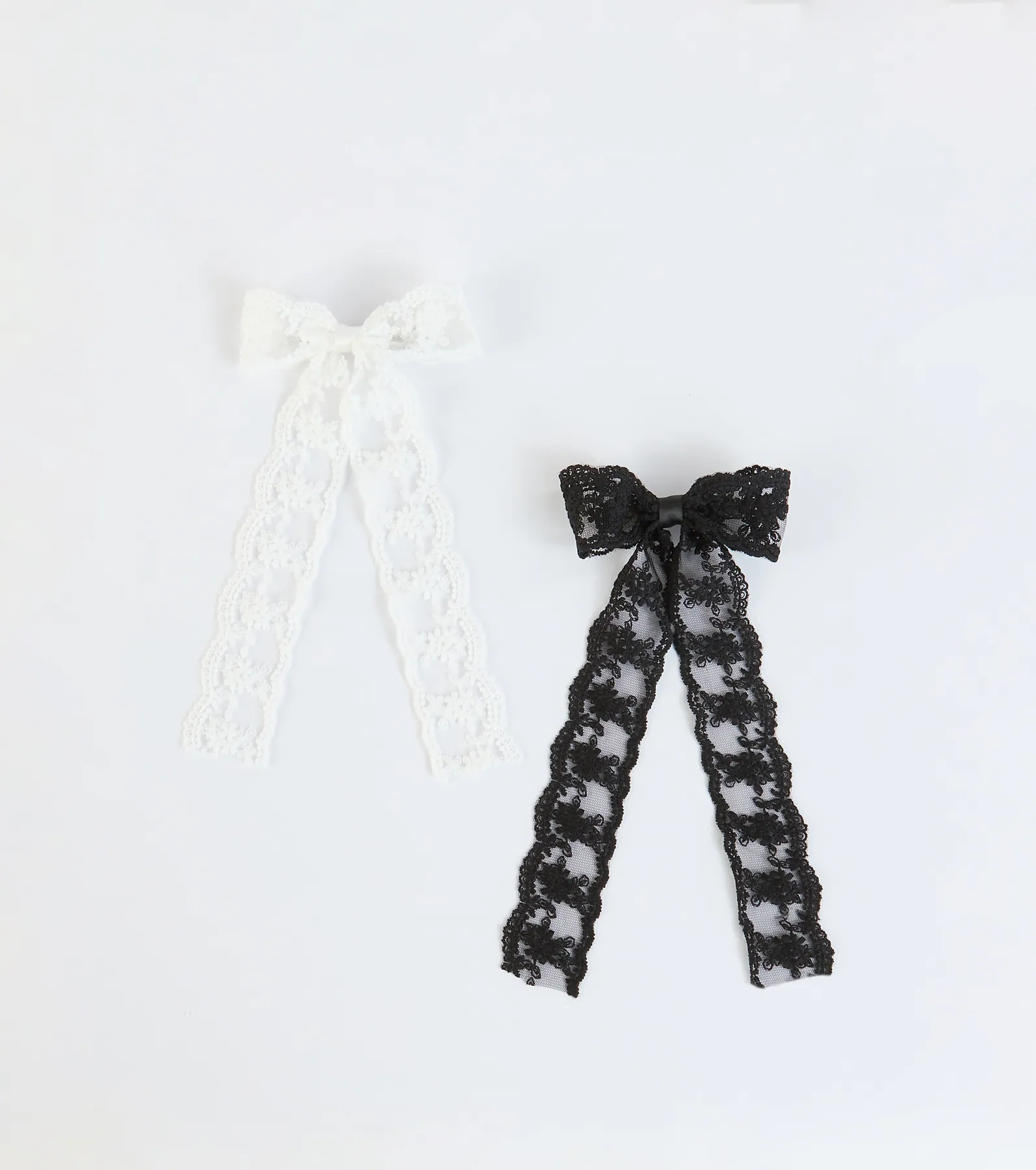Flirty Cuteness Two-Pack Lace Hair Bows