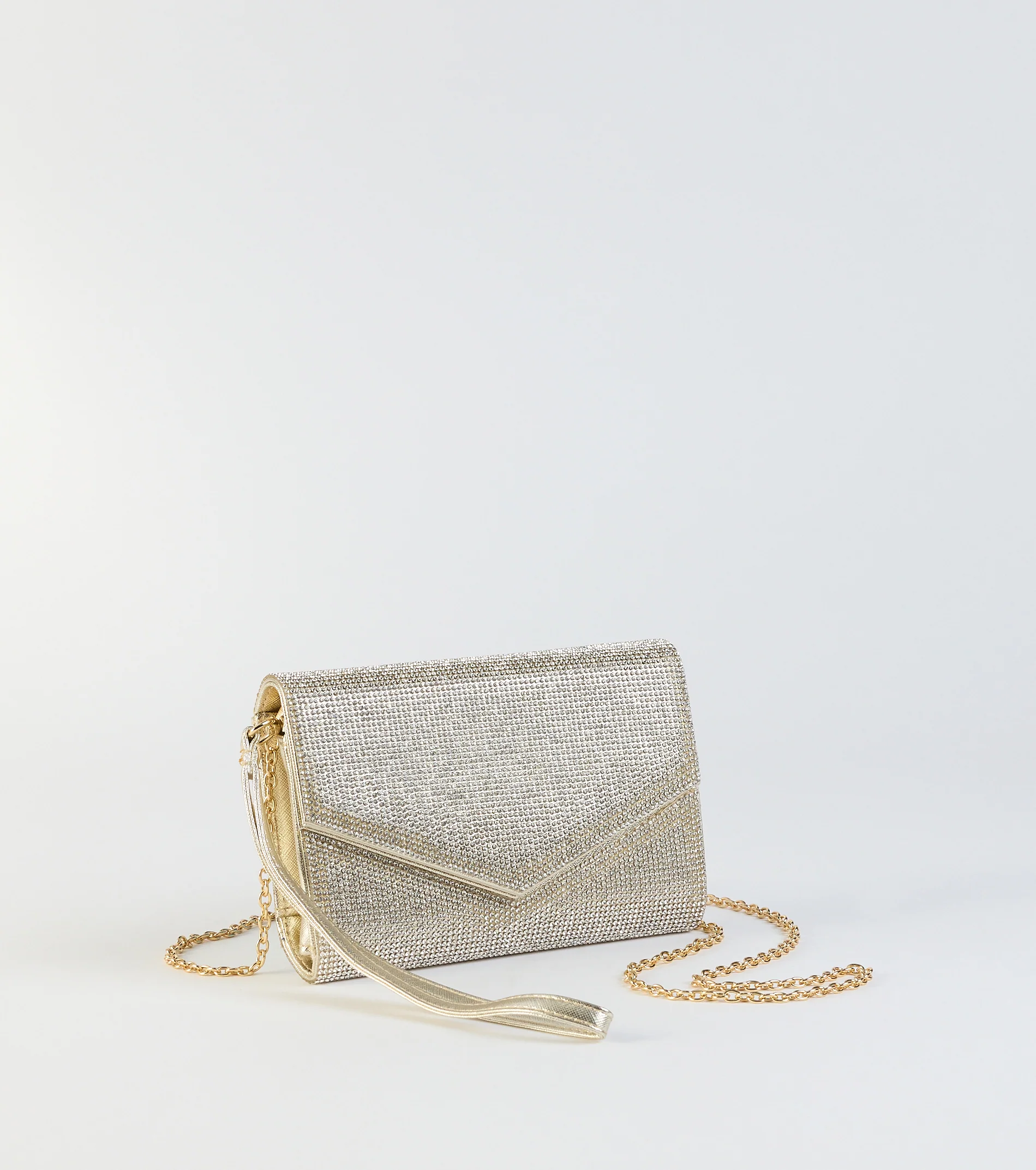 Stunning Glam Rhinestone Envelope Wristlet