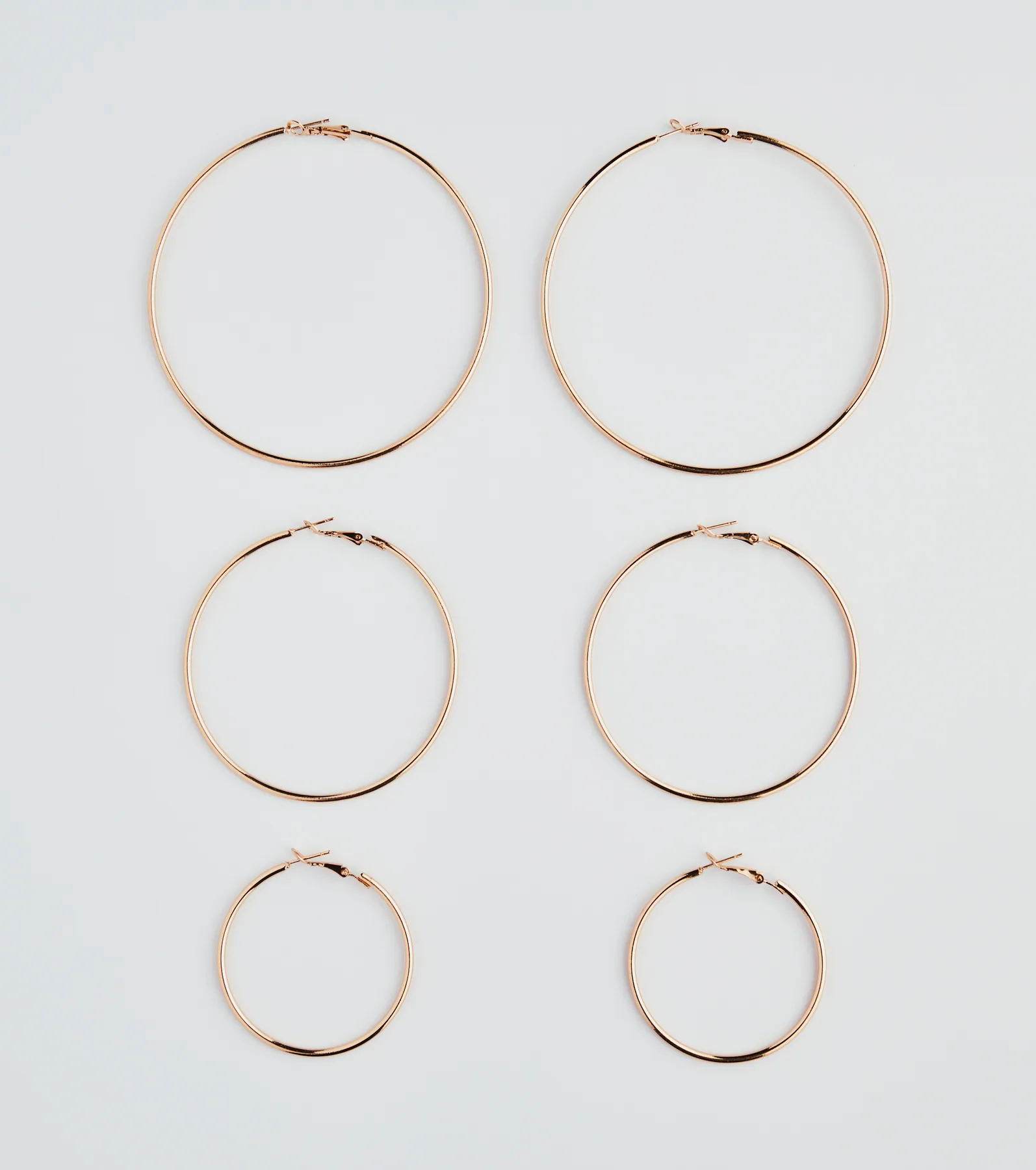 Simply Classic Three-Pack Hoop Earrings