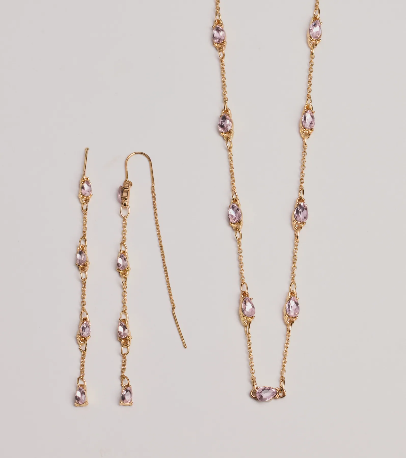 Charming Beauty Rhinestone Necklace Set