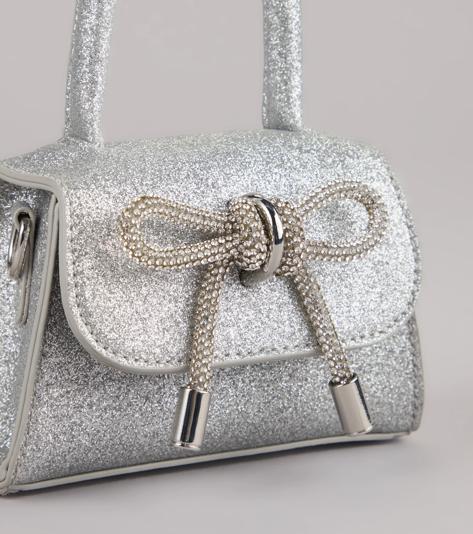 Tie It Together Glitter Mini Bag