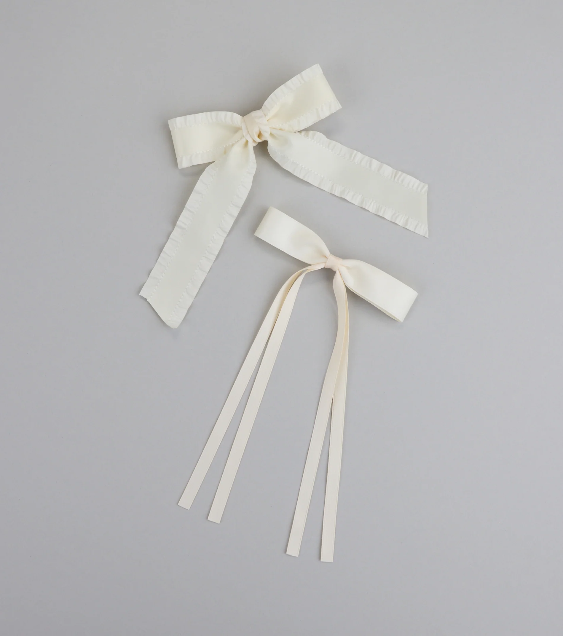 Soft Girl Status Hair Bow Clip Set