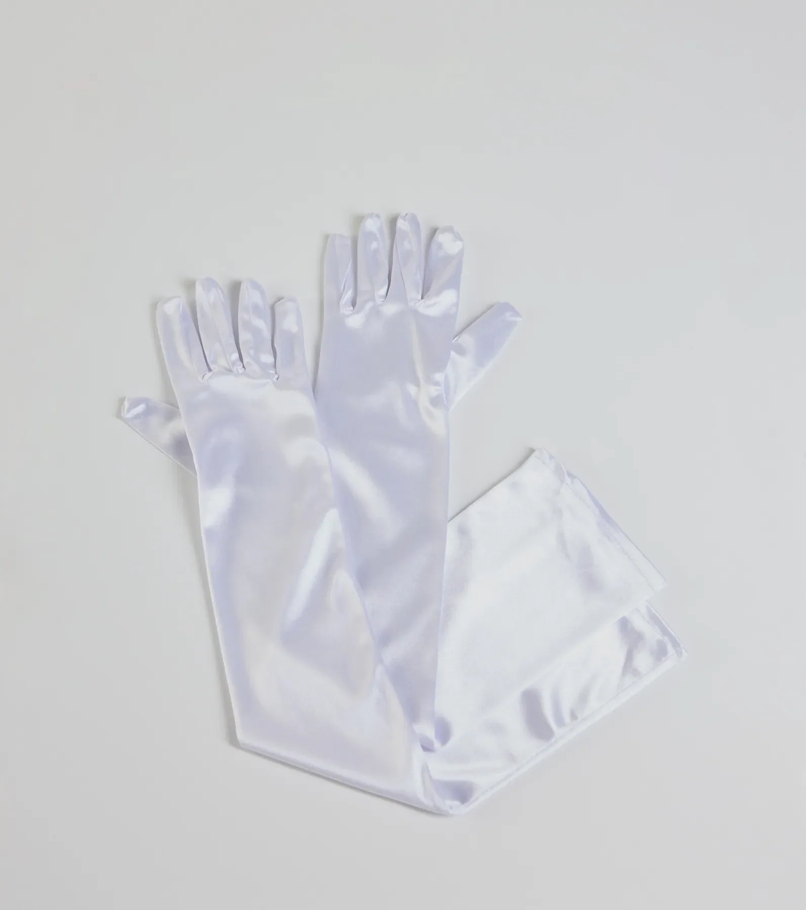 Sleek Fit Long Satin Gloves