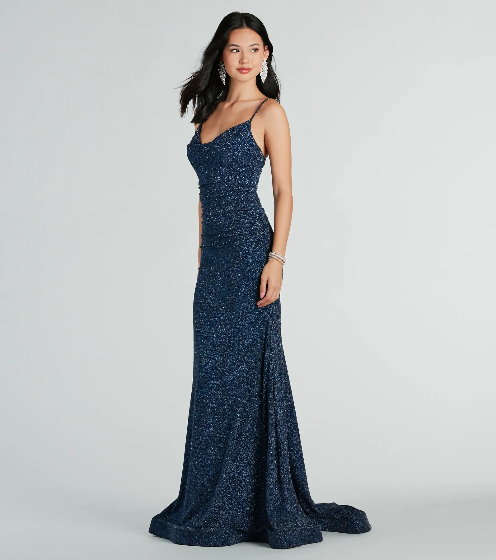 Shay Formal Lurex Glitter Dress