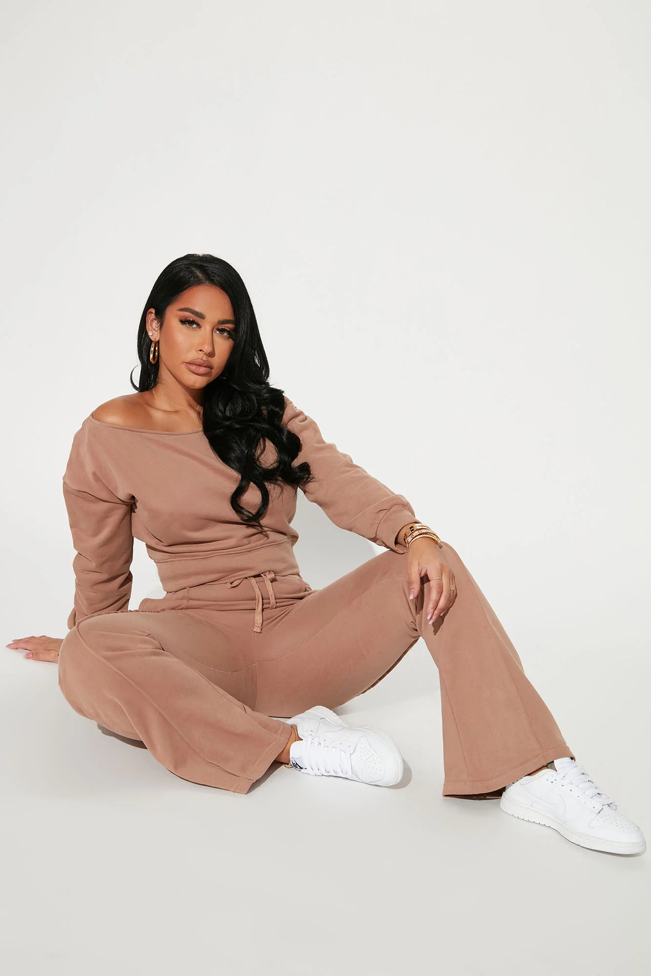 Easy Going Pant Set - Taupe