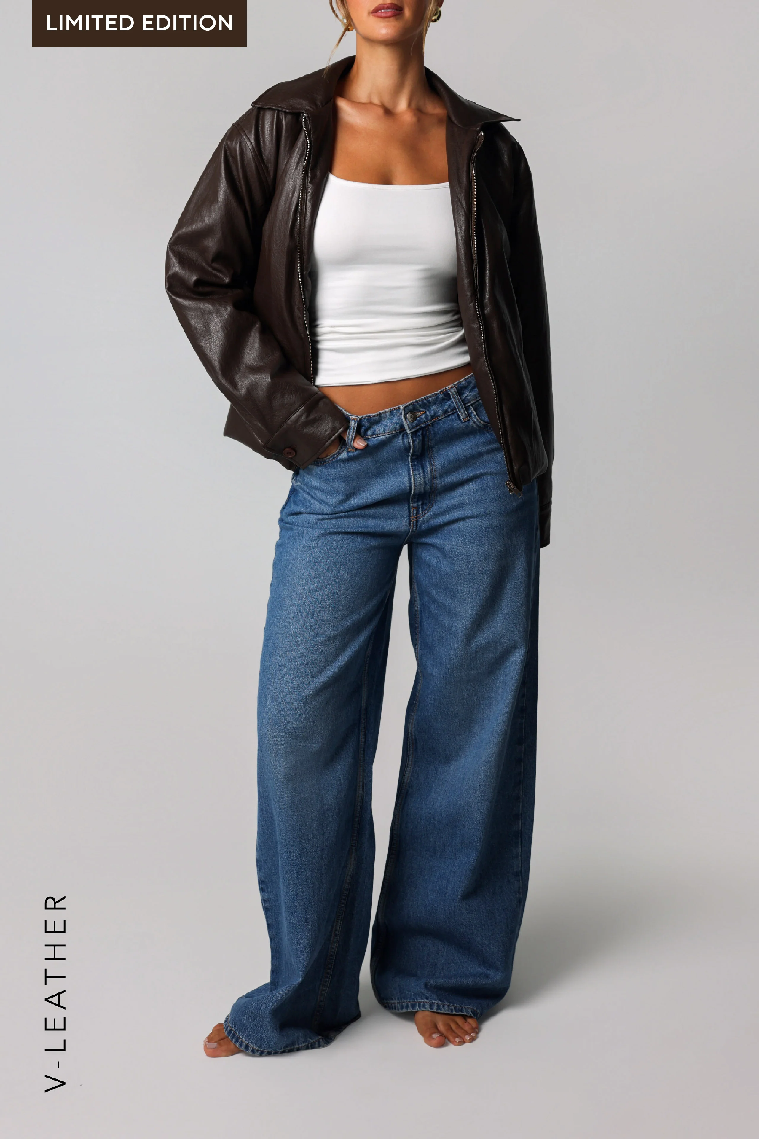 The Boyfriend Leather Jacket - Brown Sugar