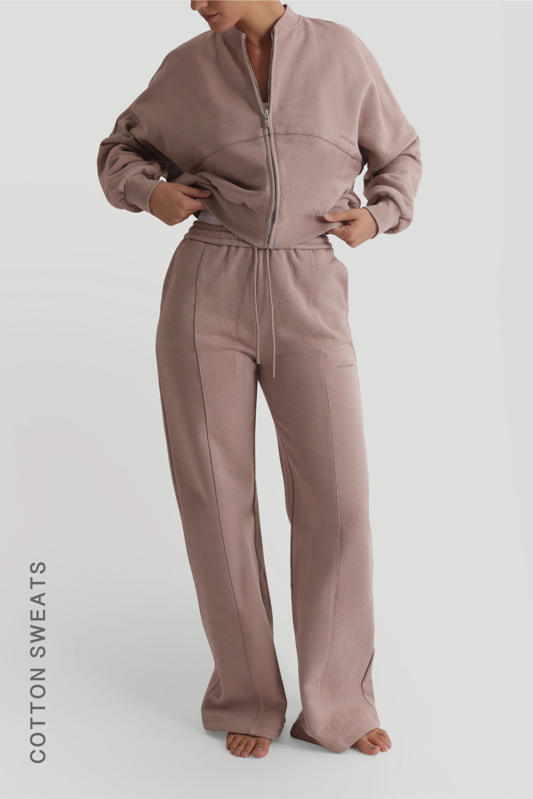 Oversized Bomber Fit Jacket - Warm Mocha