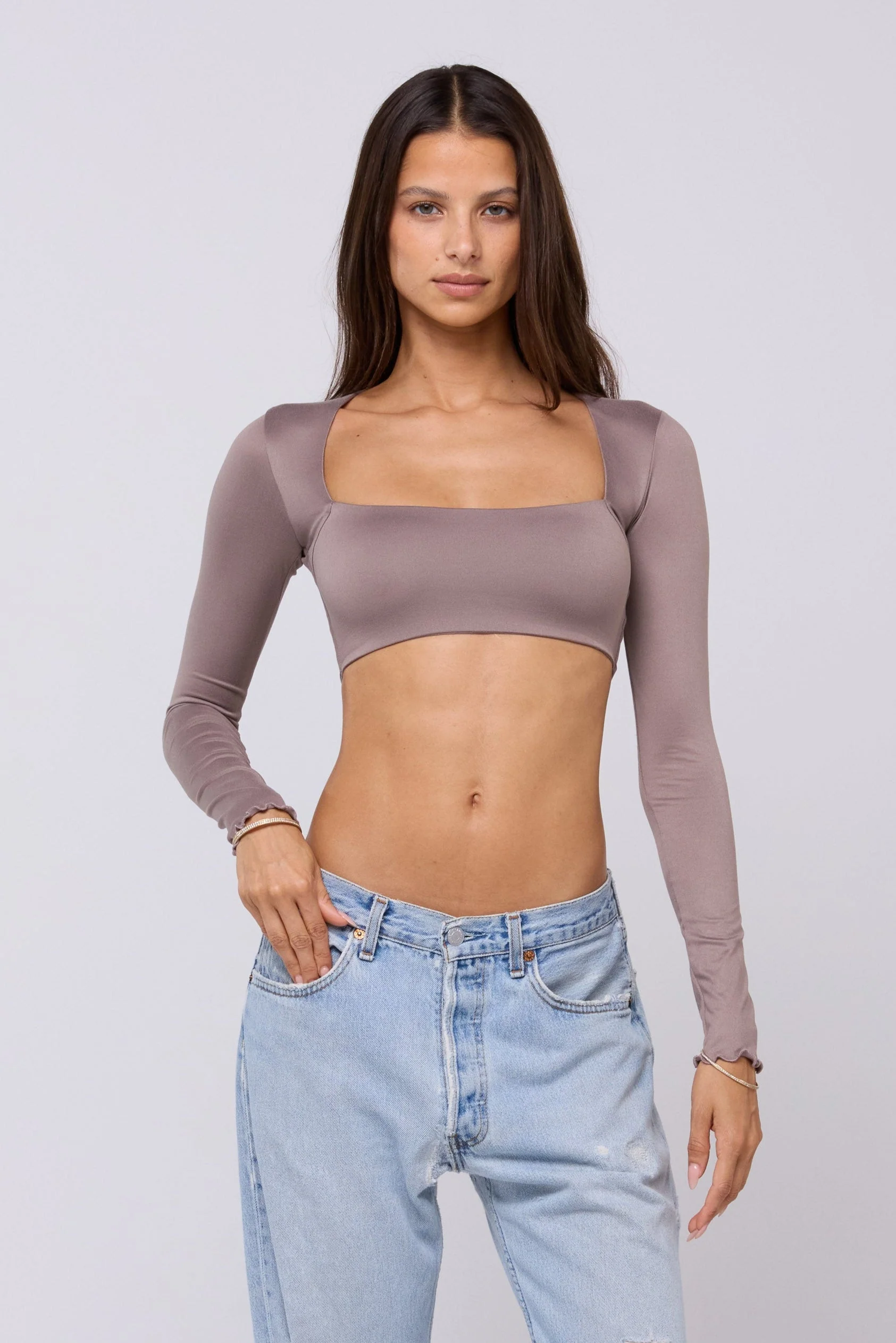 Emily Knit Top Taupe