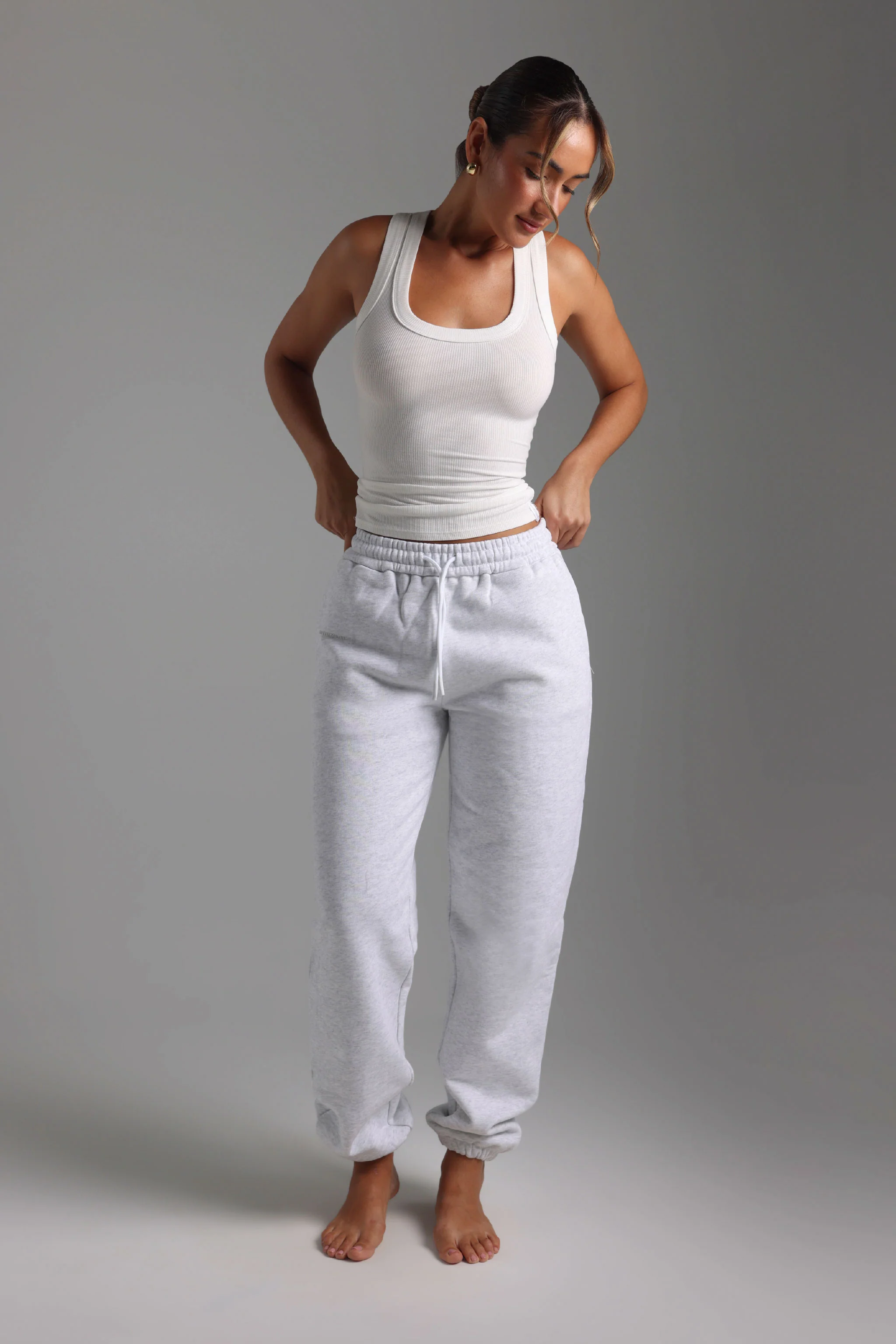 Jogger Fit Sweatpants - Light Heather Gray