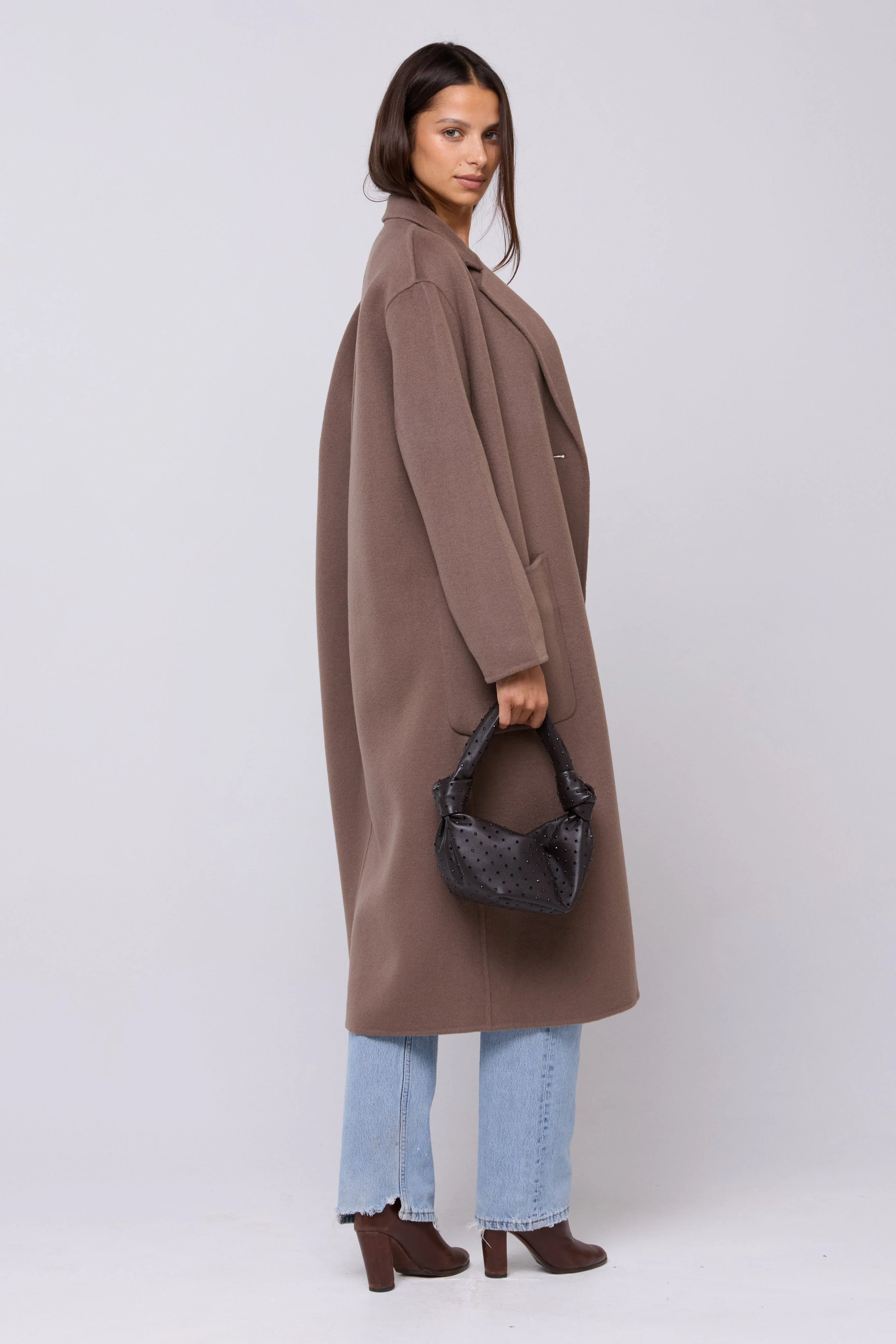 Ryder Coat in Taupe
