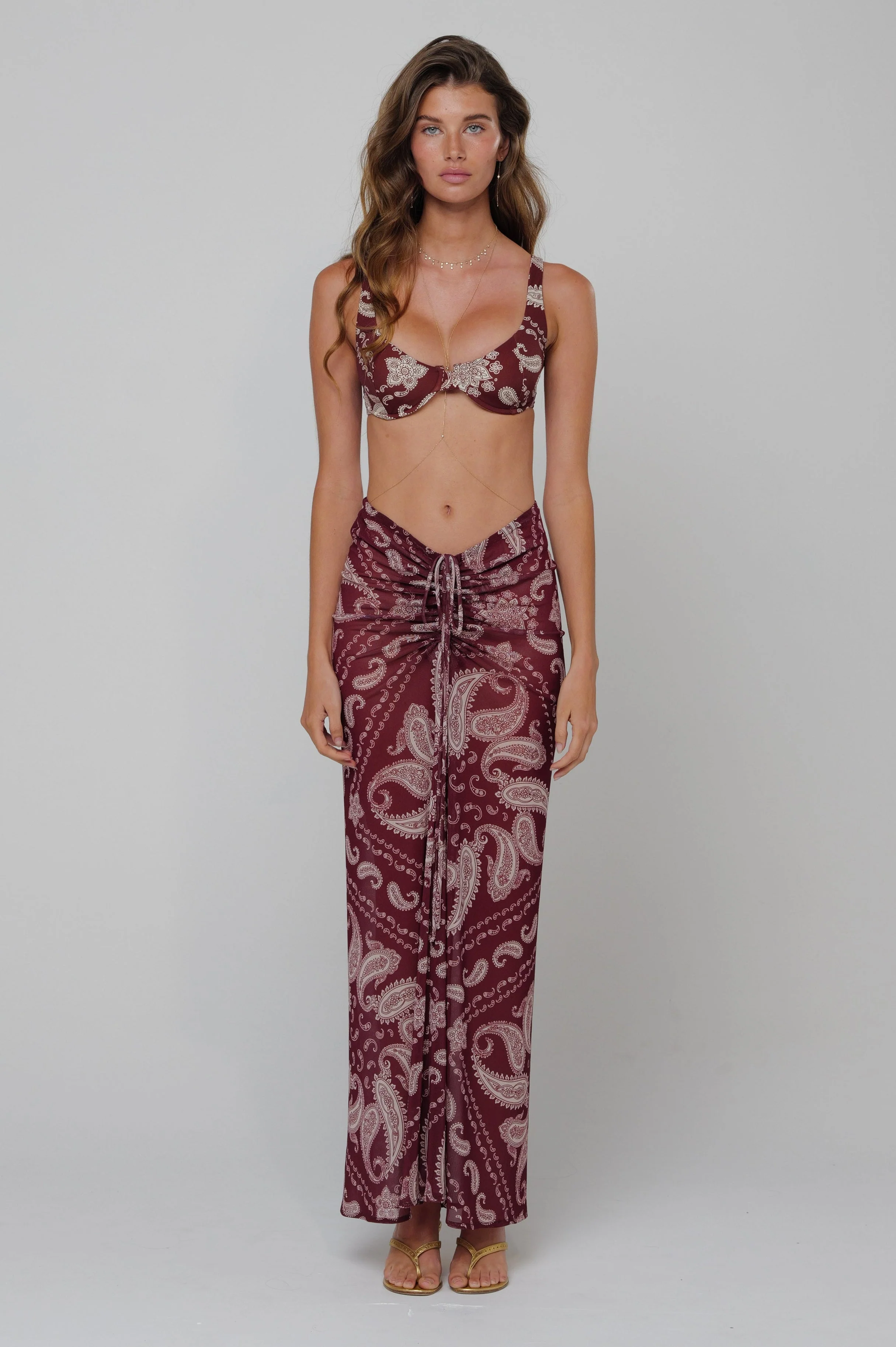 Ziggy Mesh Skirt in Bronco