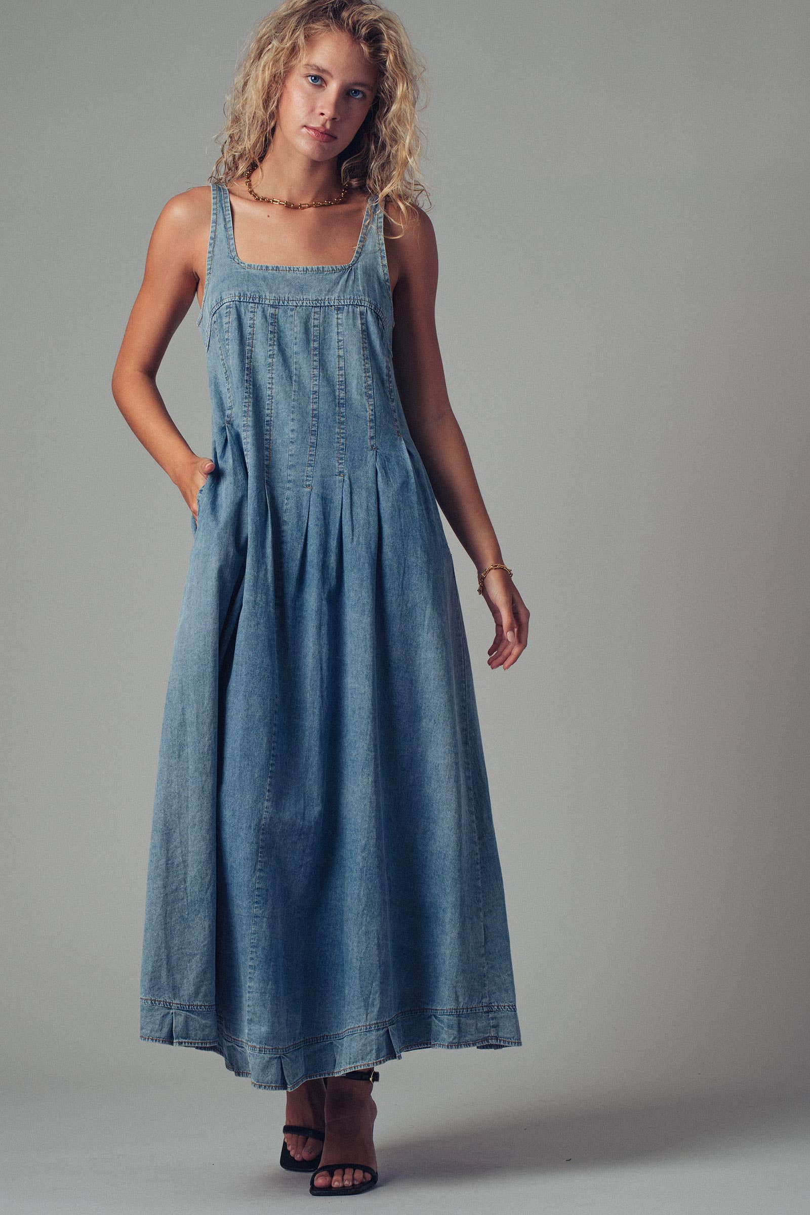 Denim Maxi Dress