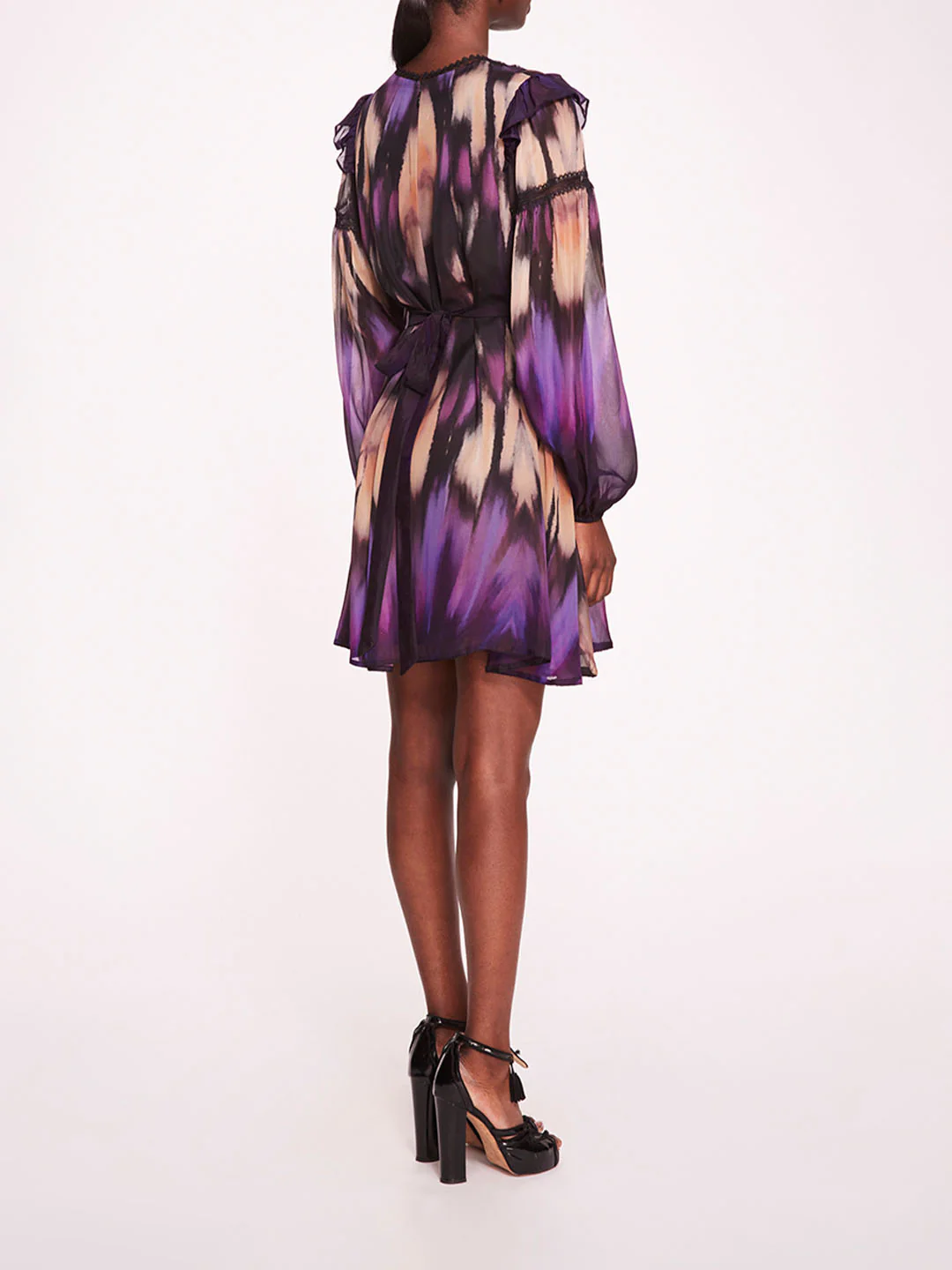 Abstract Viscose Mini Dress