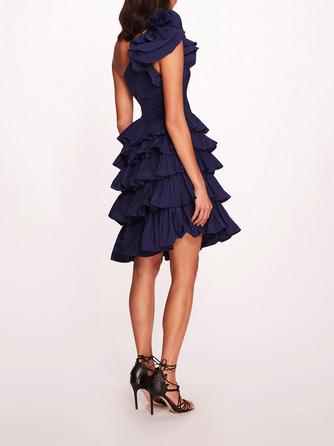 Taffeta Tiered Mini Dress