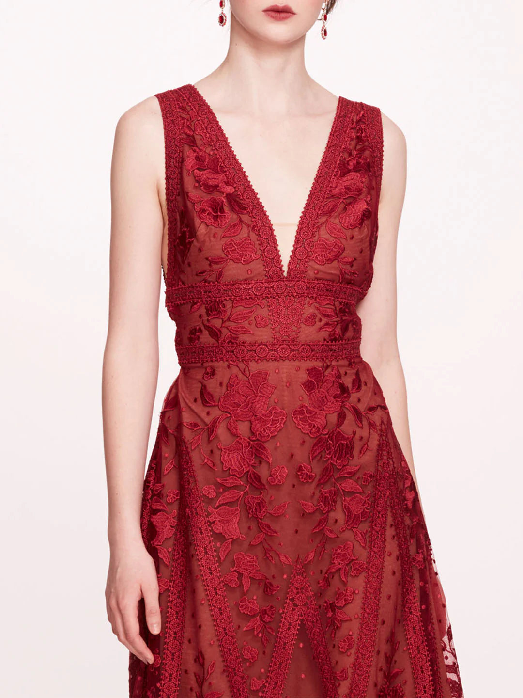 Spear Garden Midi Dress