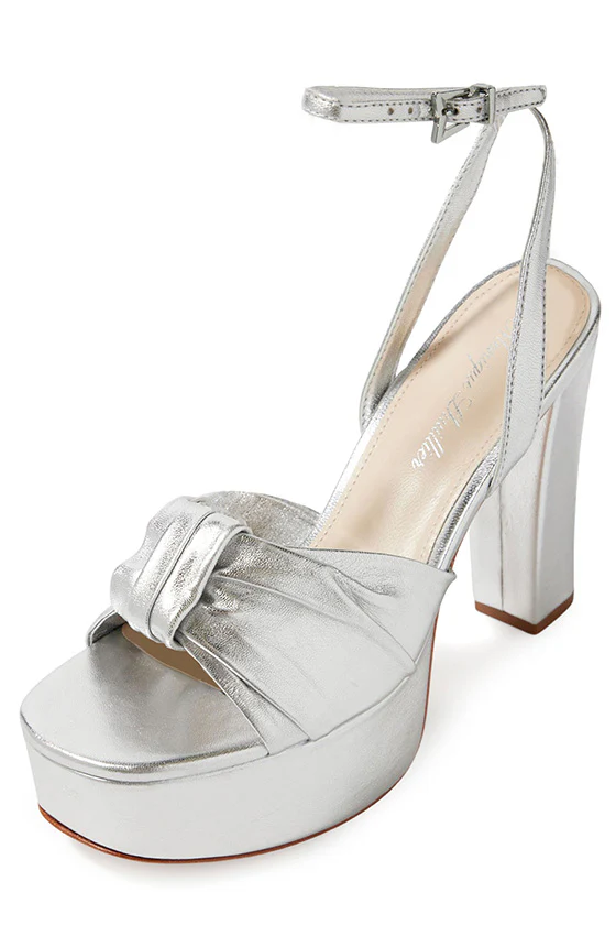 Kris Metallic Leather Platform