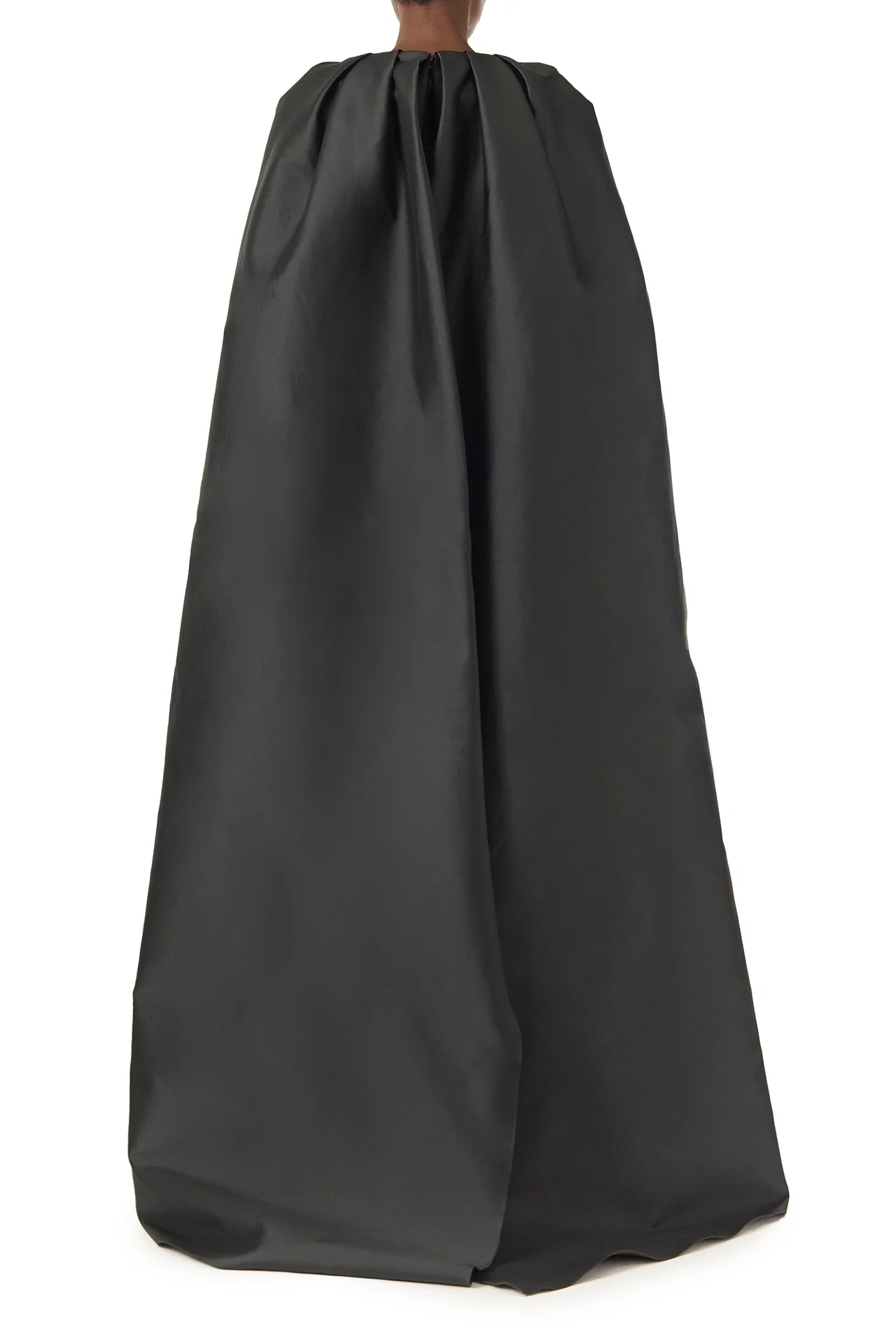 Scoop Neck Column Gown with Cape