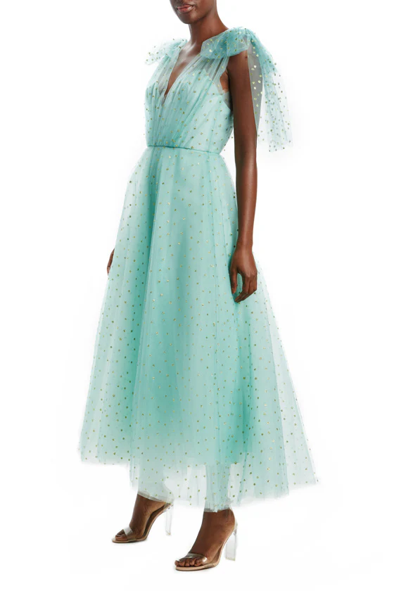 Glitter Star Tea Length Dress