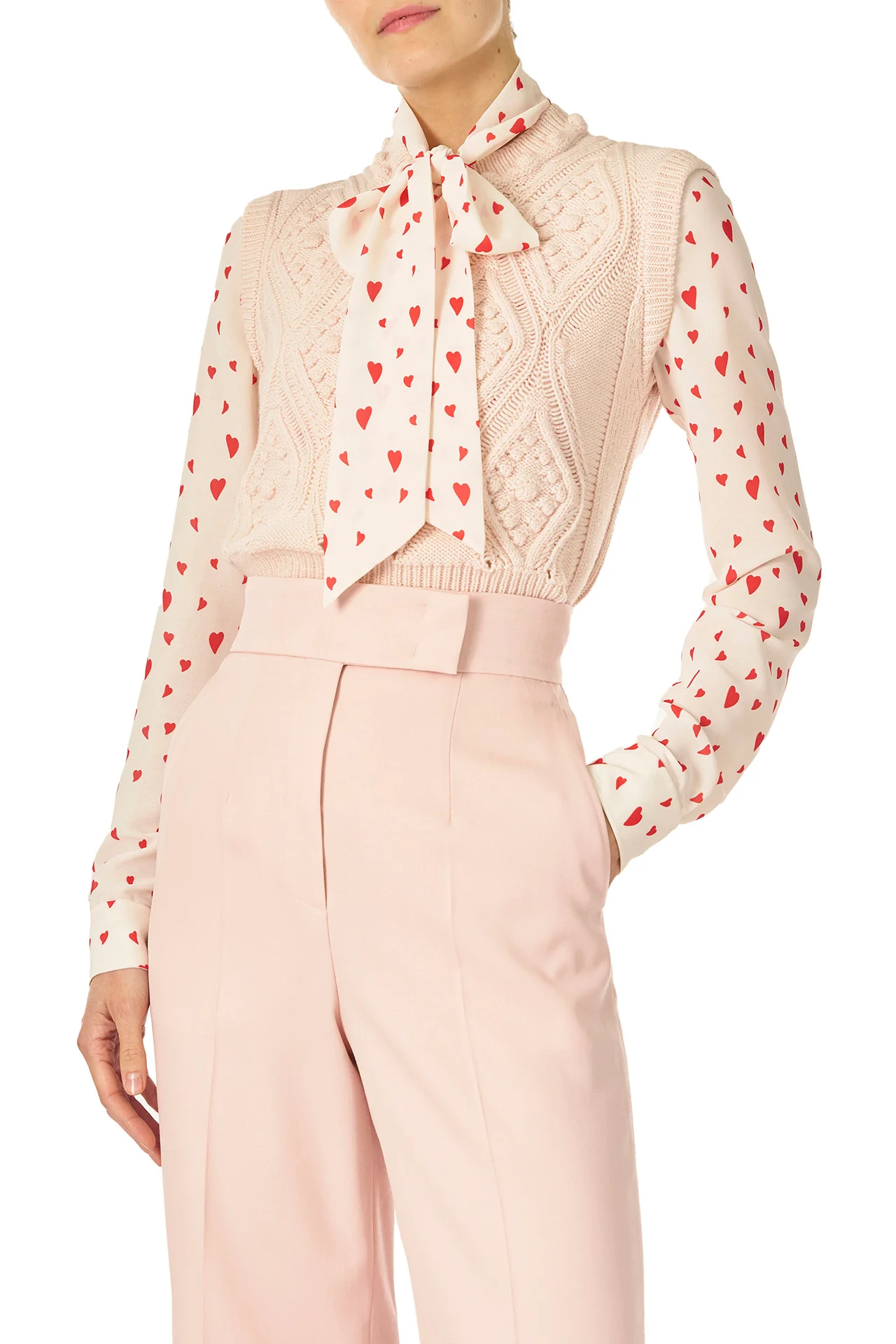 Cable Knit Crop Tank