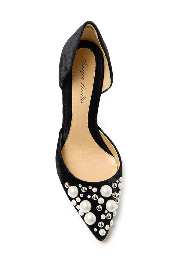 Shannon Velvet Pearl Pump