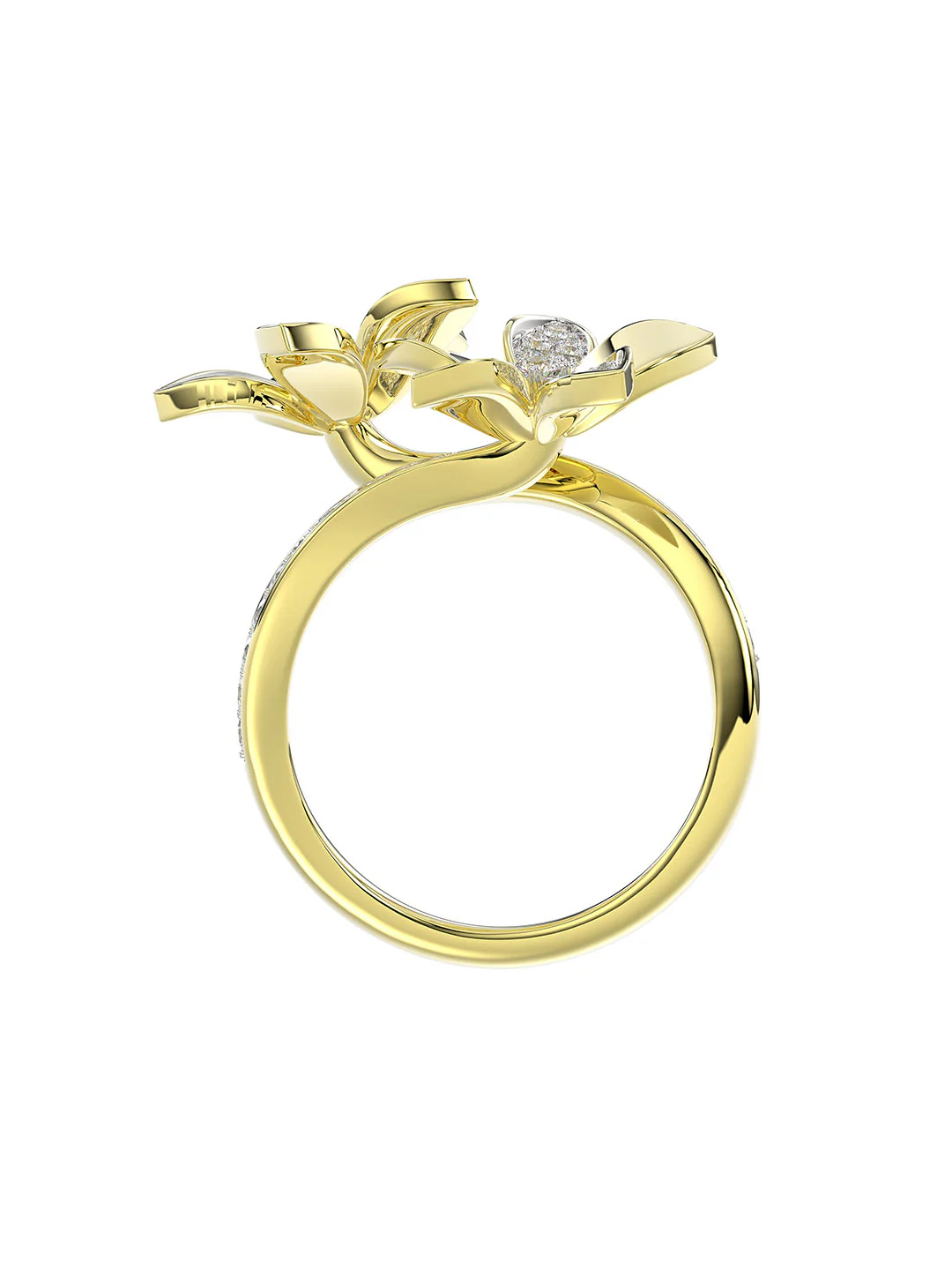 Wild Flower Yellow Gold Ring