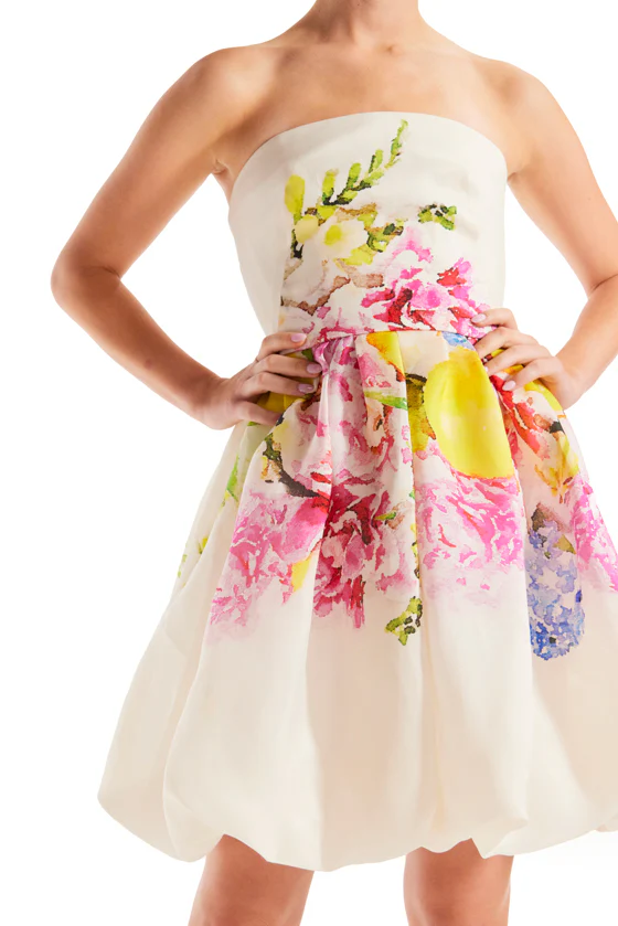 Bubble Skirt Cocktail Dress