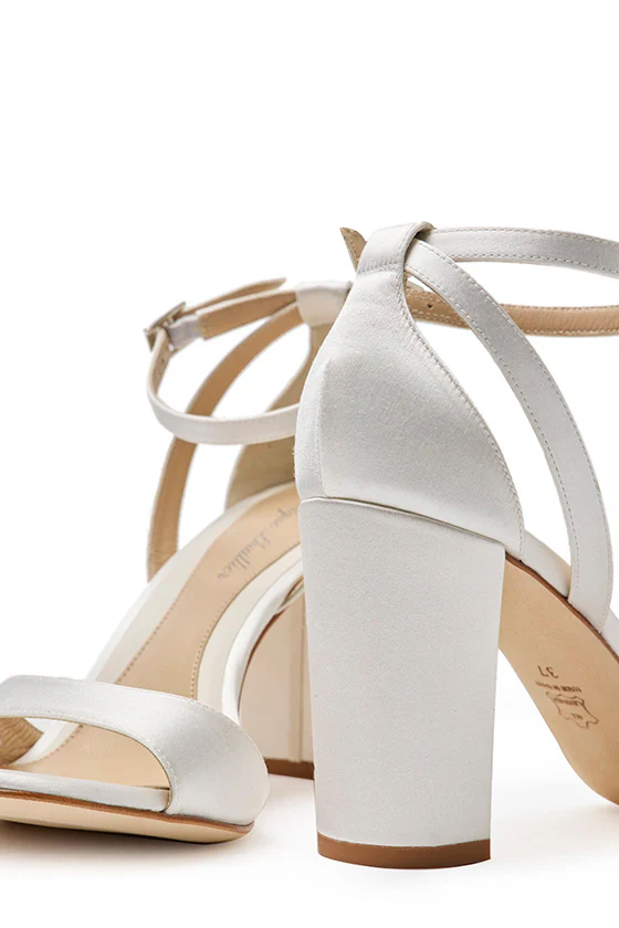 Sarah Satin Heel