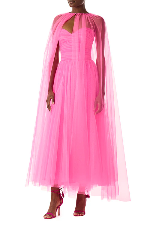 Strapless Tulle Cocktail Dress